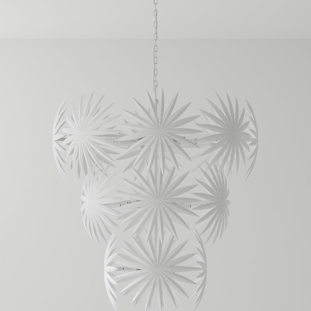 
                      
                        Bismarkia Large White Chandelier
                      
                    