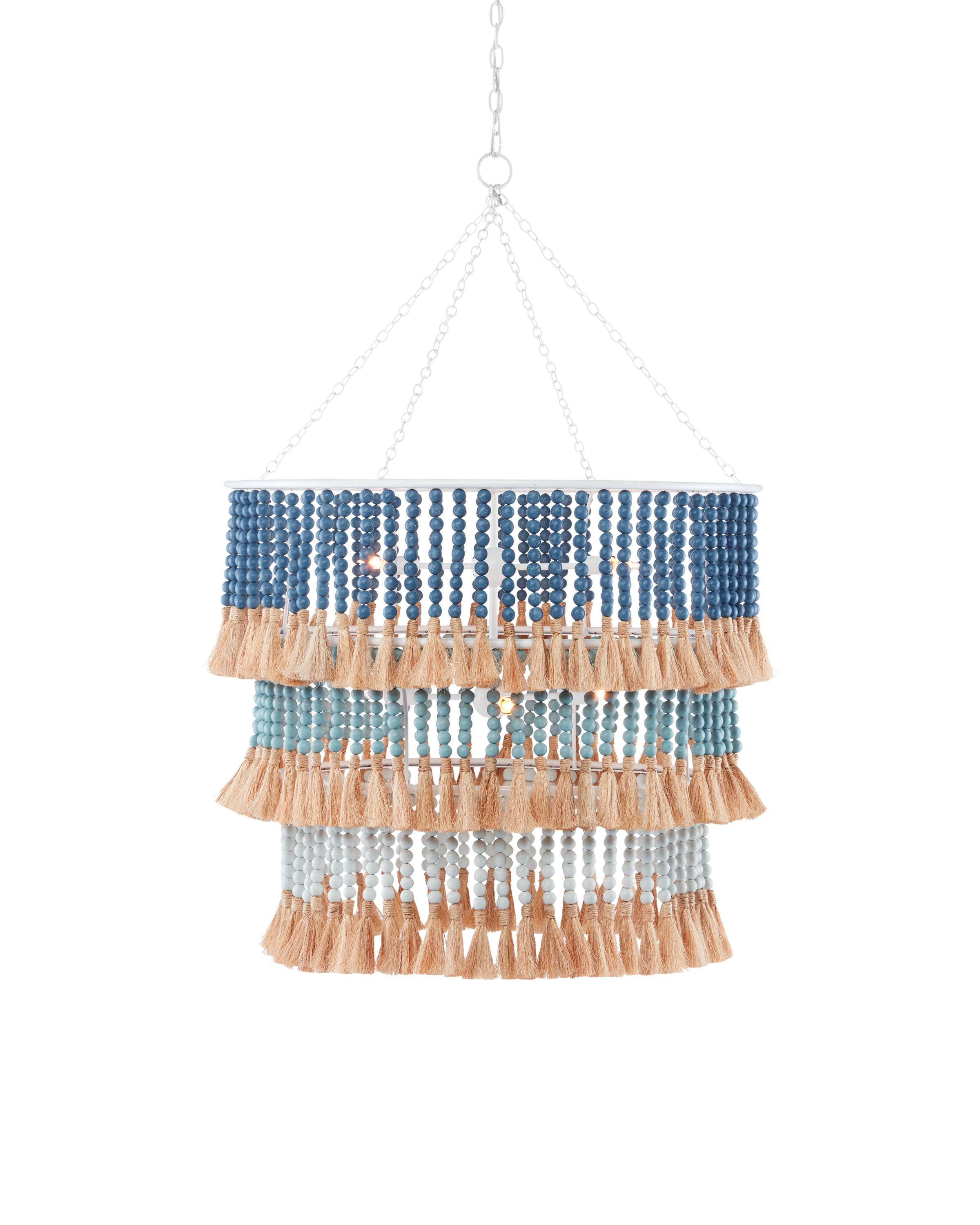 St. Barts Blue Chandelier