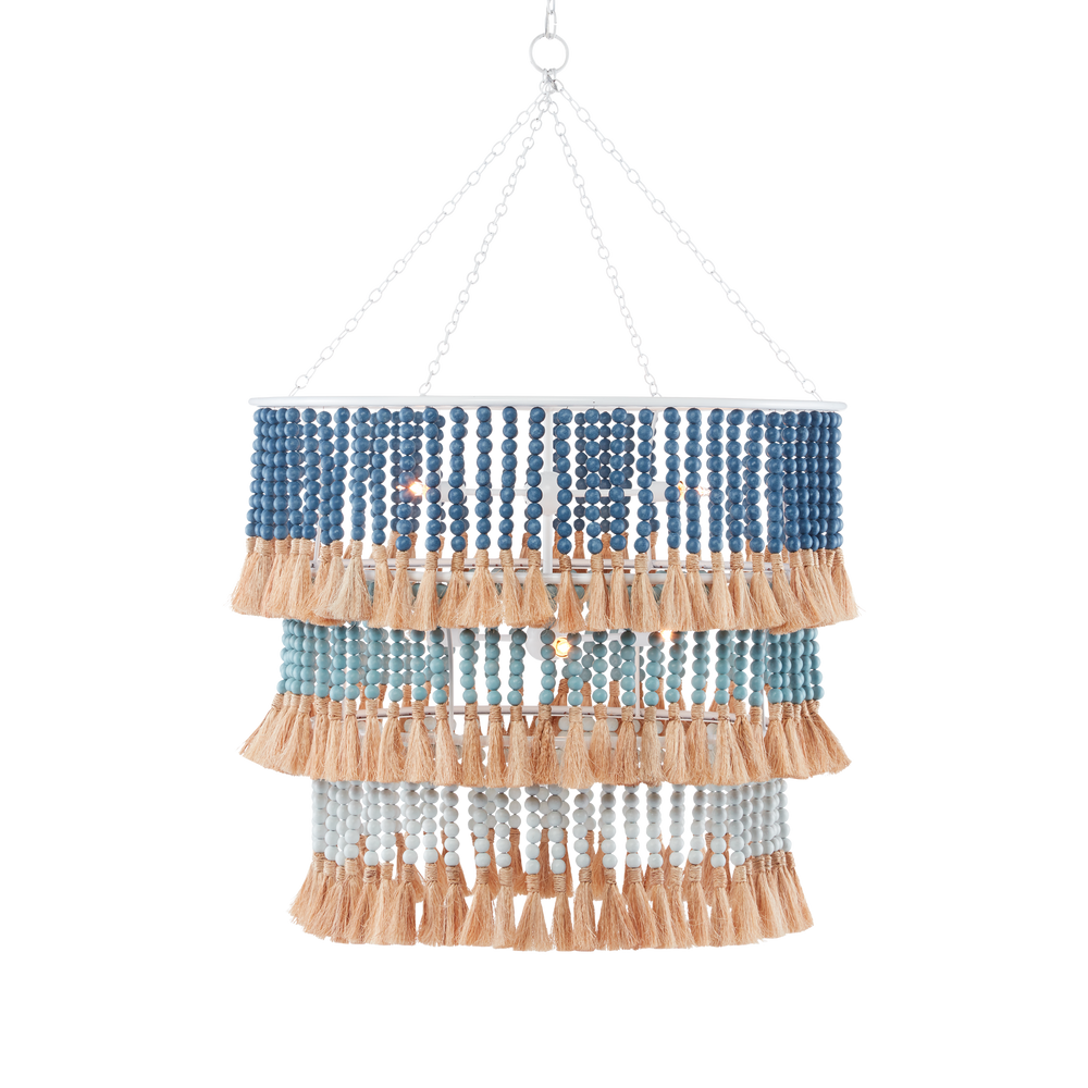 St. Barts Blue Chandelier
