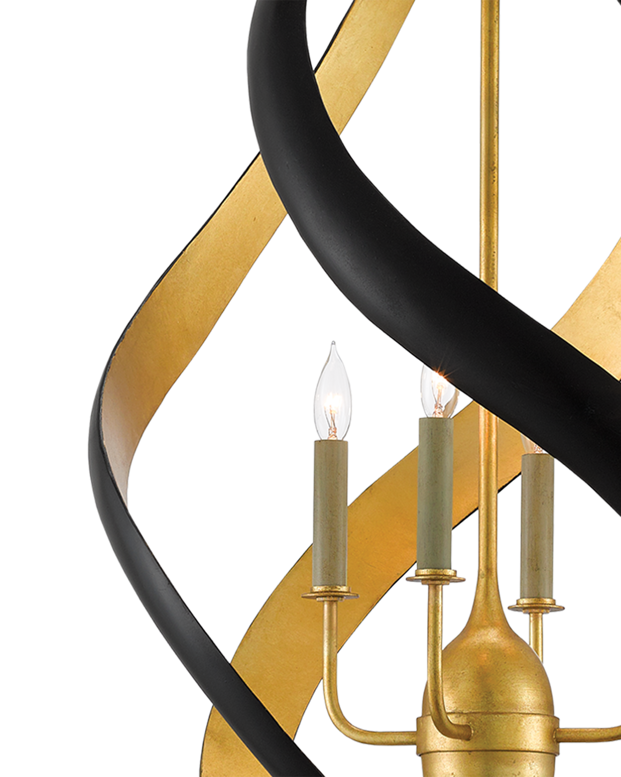 Trephine Black & Gold Chandelier - Thumbnail 3