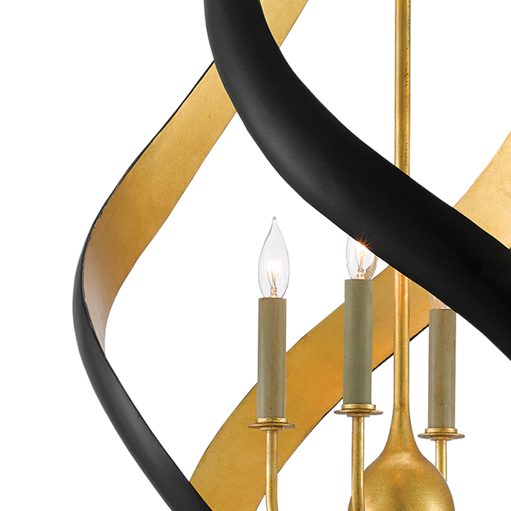 Trephine Black & Gold Chandelier
