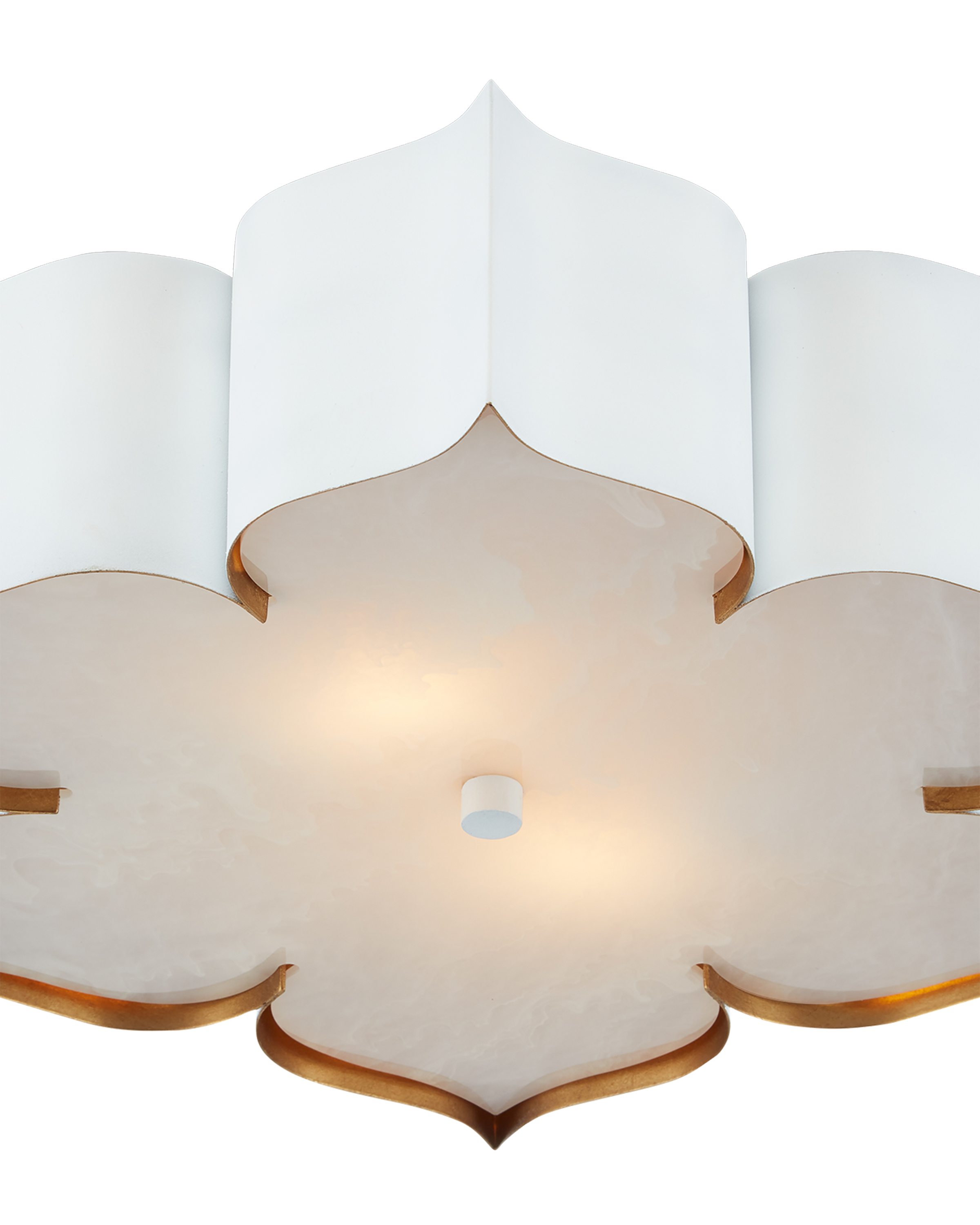 Grand Lotus White Flush Mount - Thumbnail 3