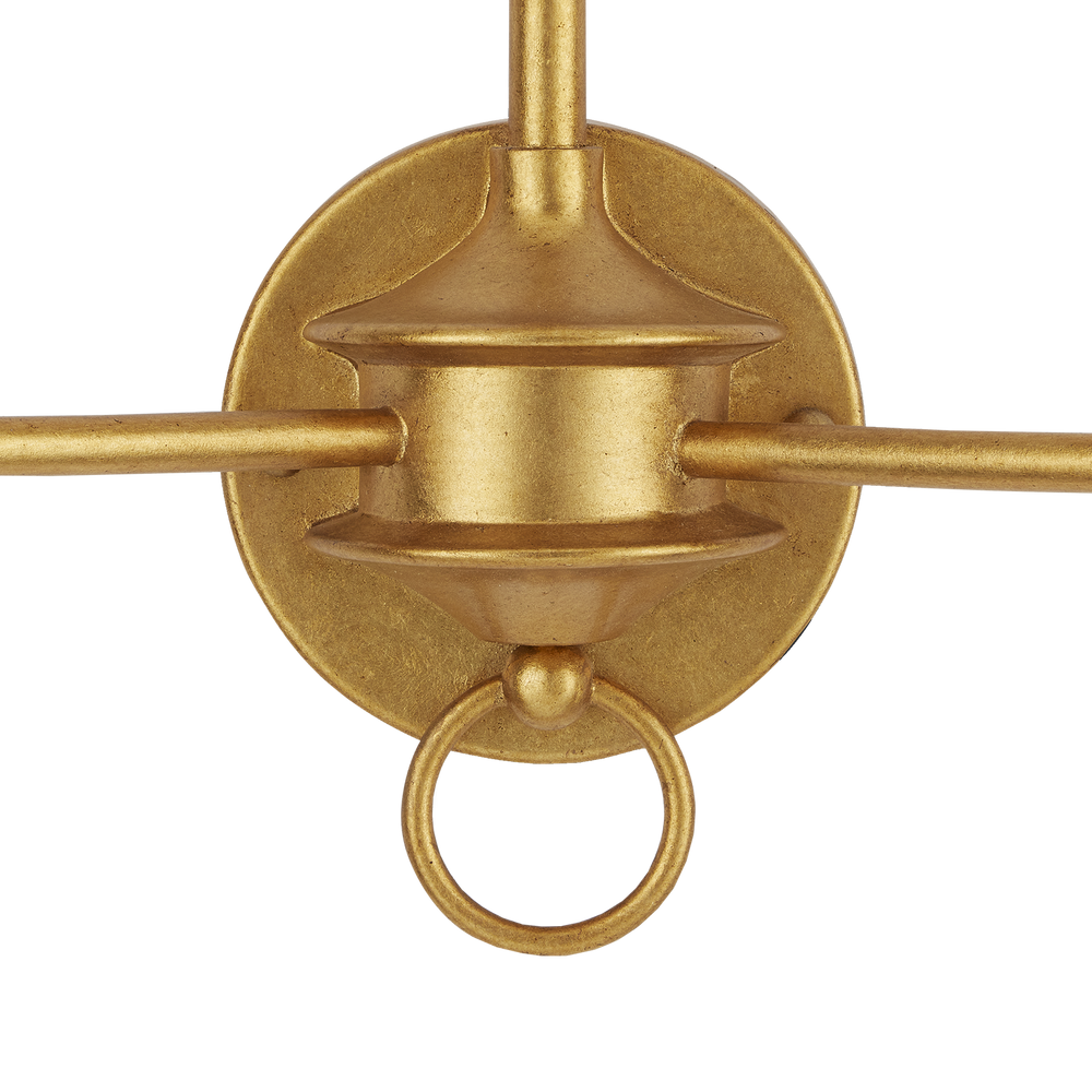 Nottaway Gold Double-Light Wall Sconce