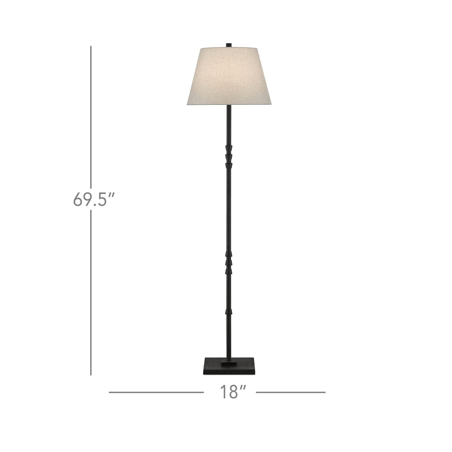 Lohn Black Floor Lamp