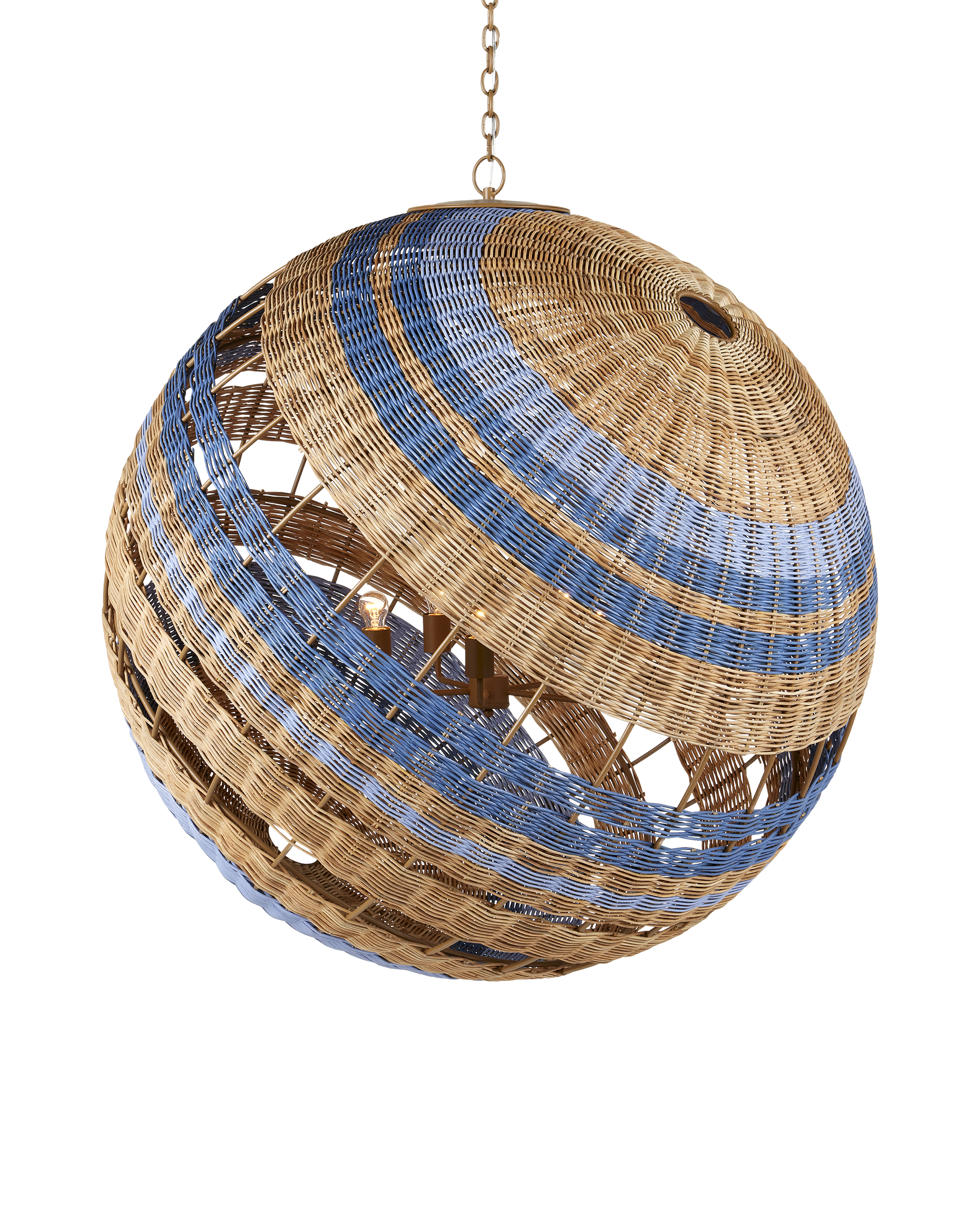 Currey & Company Senjyo Tilted Orb Chandelier - Thumbnail 4