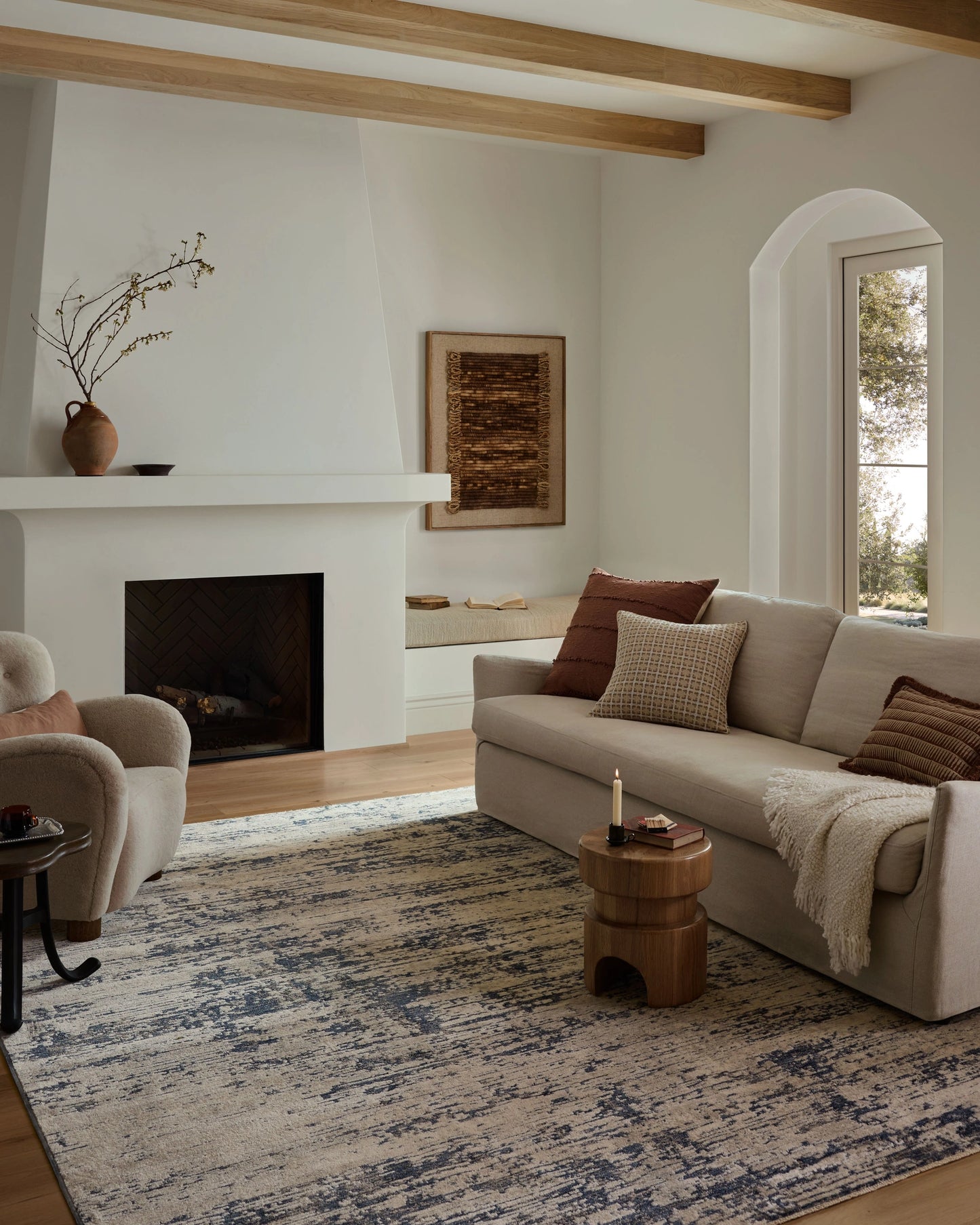 Loloi Nellie Dove / Blue 6'-3" x 9'-6" Area Rug