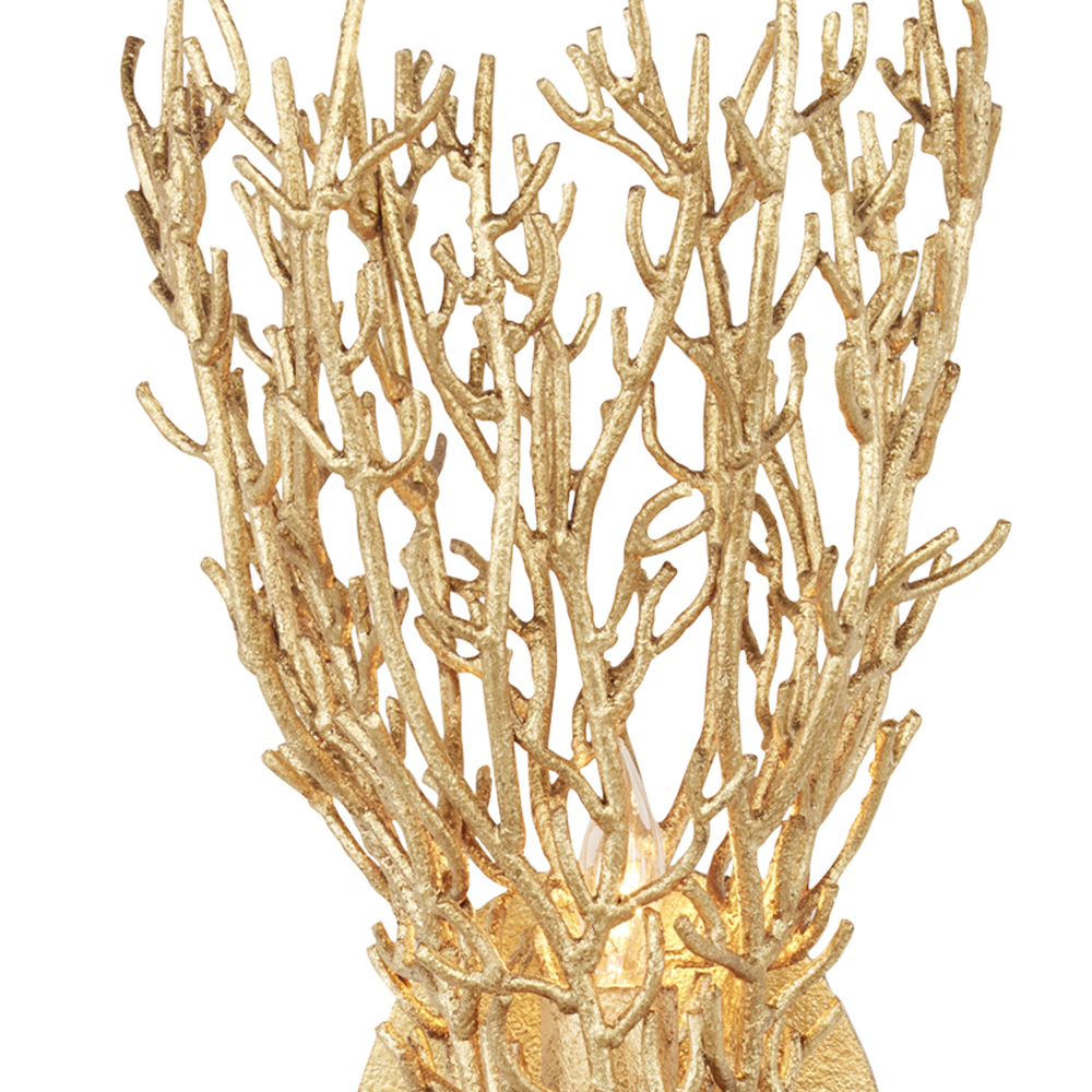 Sea Fan Gold Wall Sconce
