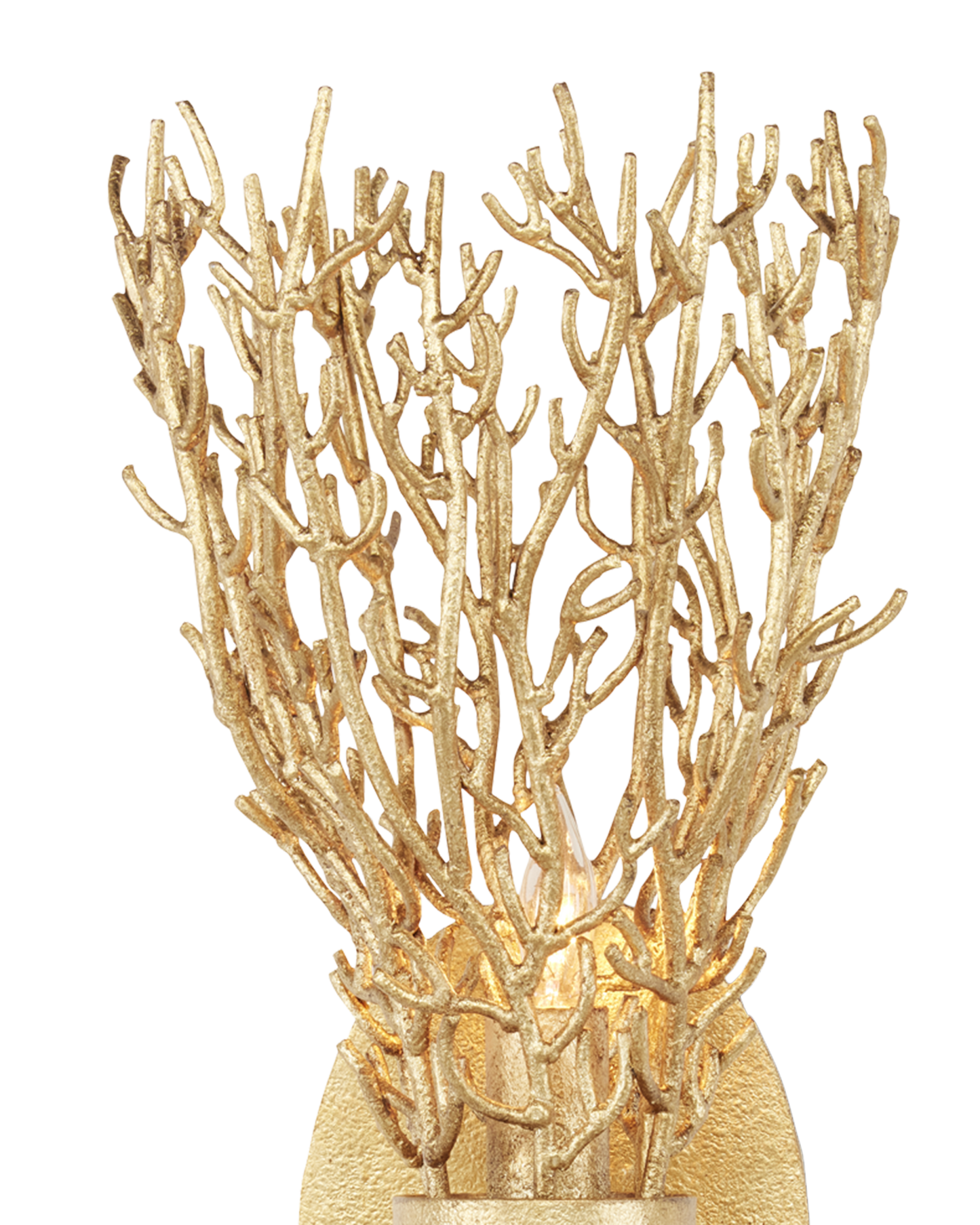 Sea Fan Gold Wall Sconce