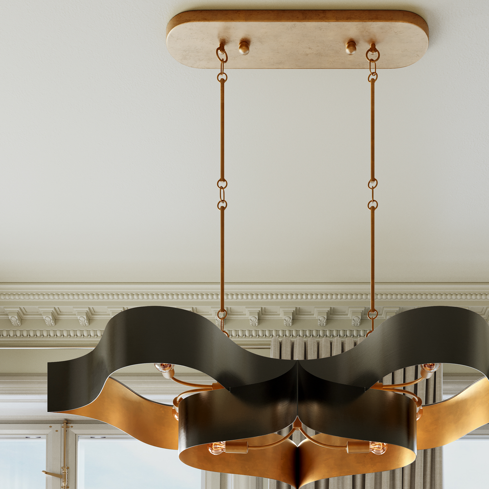 
                      
                        Grand Lotus Oval Black Chandelier
                      
                    