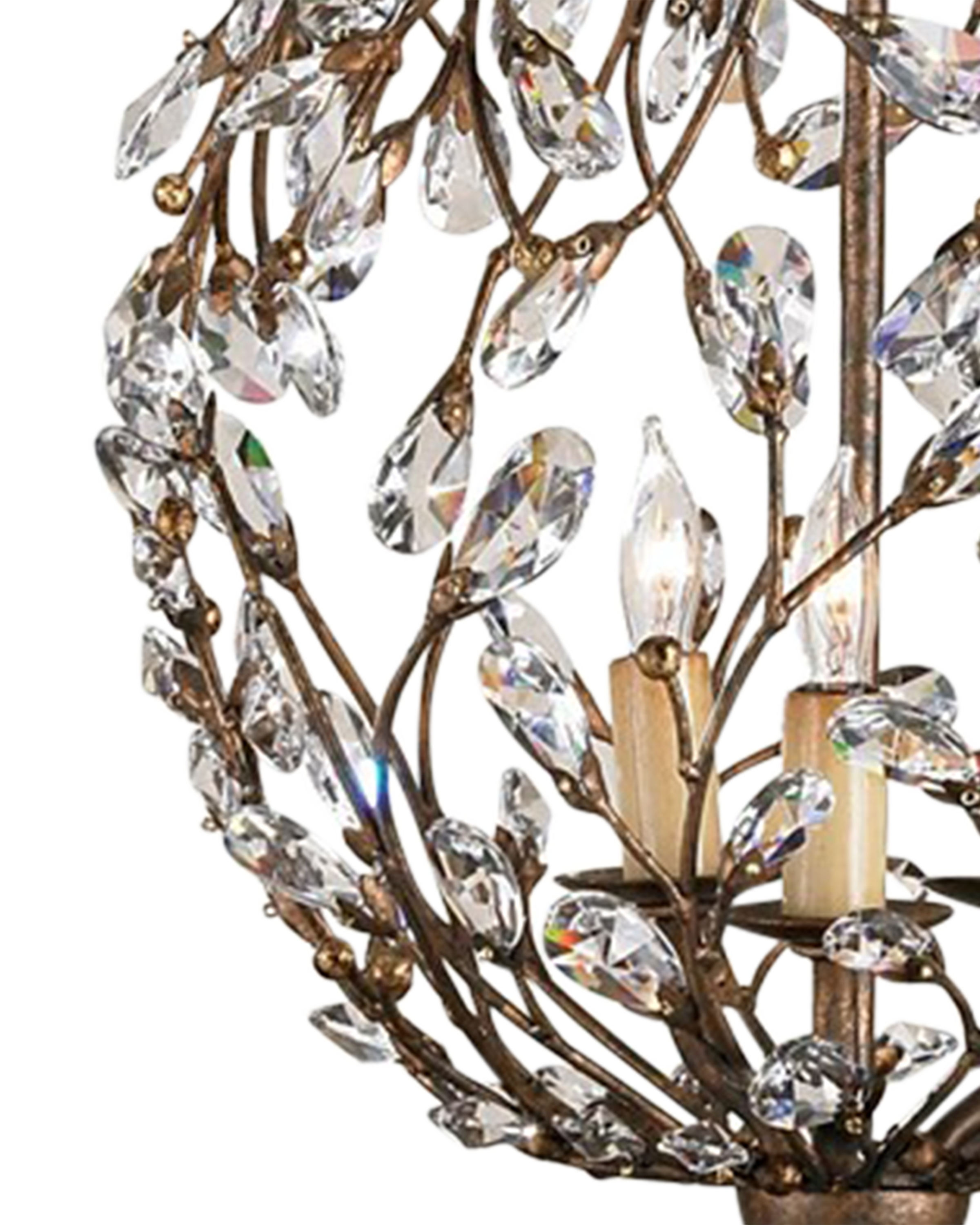 Currey & Company Crystal Bud Orb Chandelier - Thumbnail 3