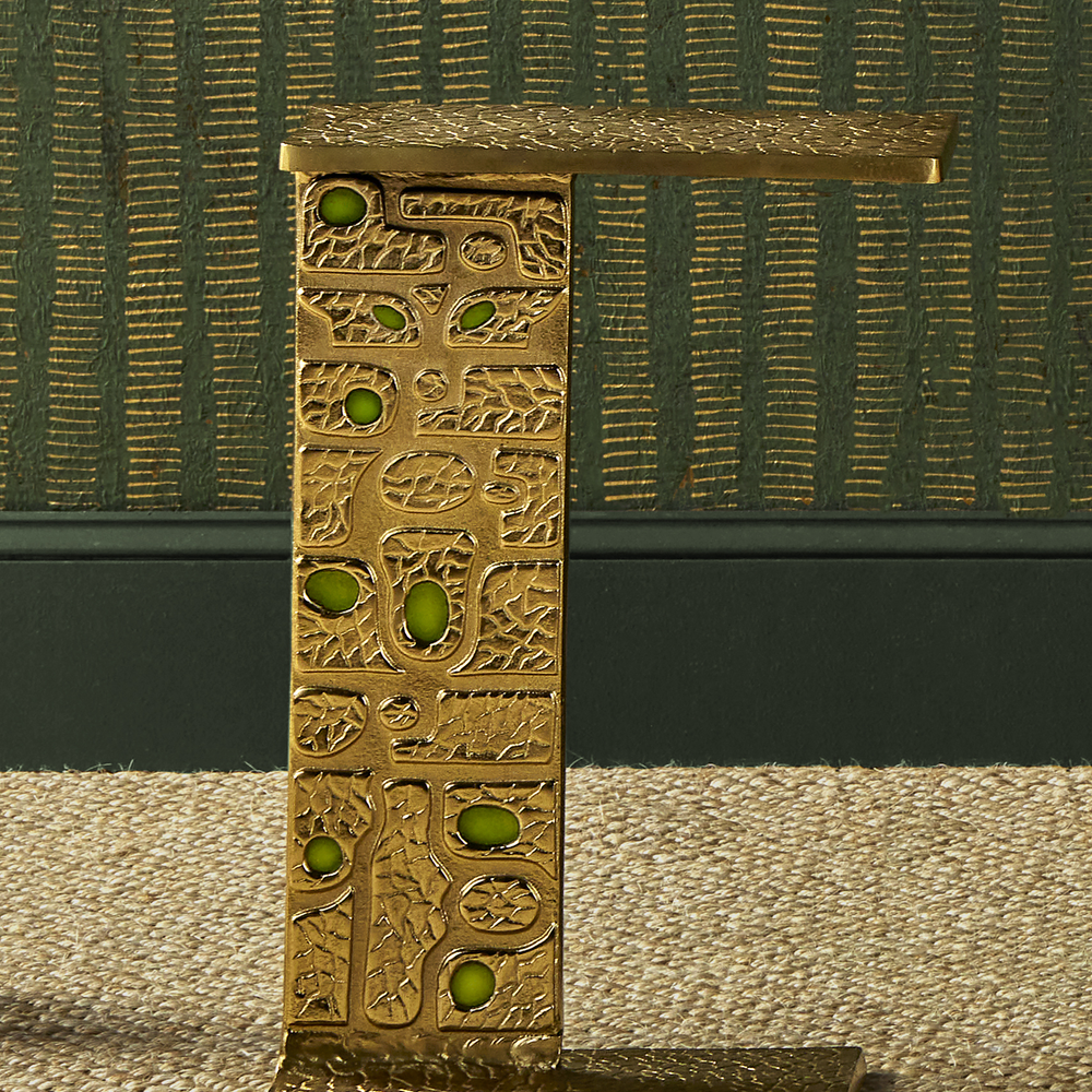 Beau Monde Gold & Green C Table