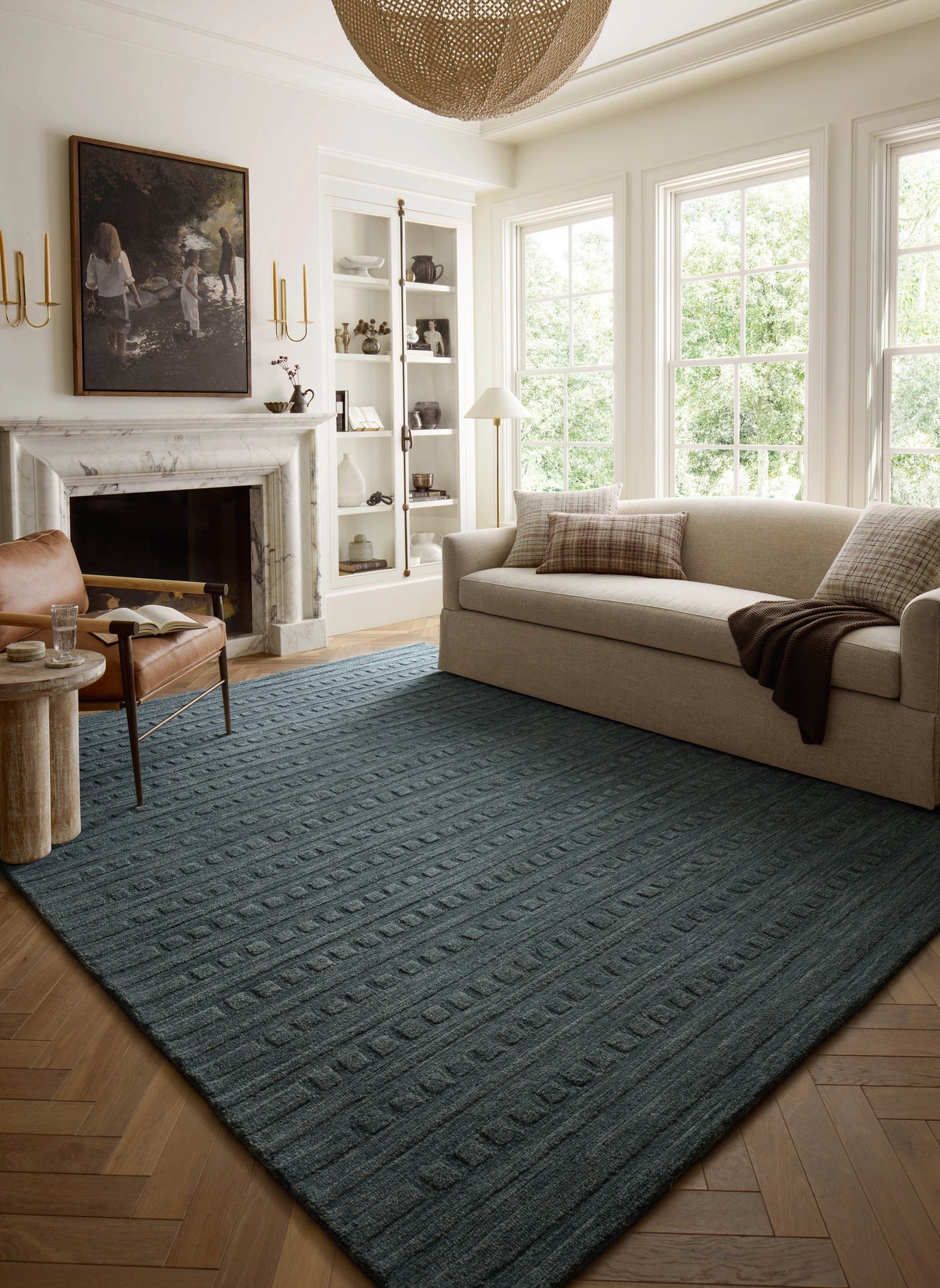 Chris Loves Julia x Loloi Bradley Teal 9'-3" x 13' Area Rug