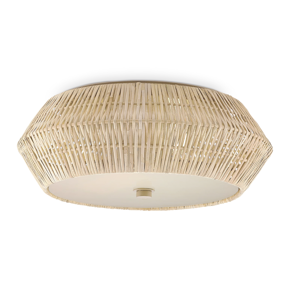 
                      
                        Antibes White Flush Mount.
                      
                    
