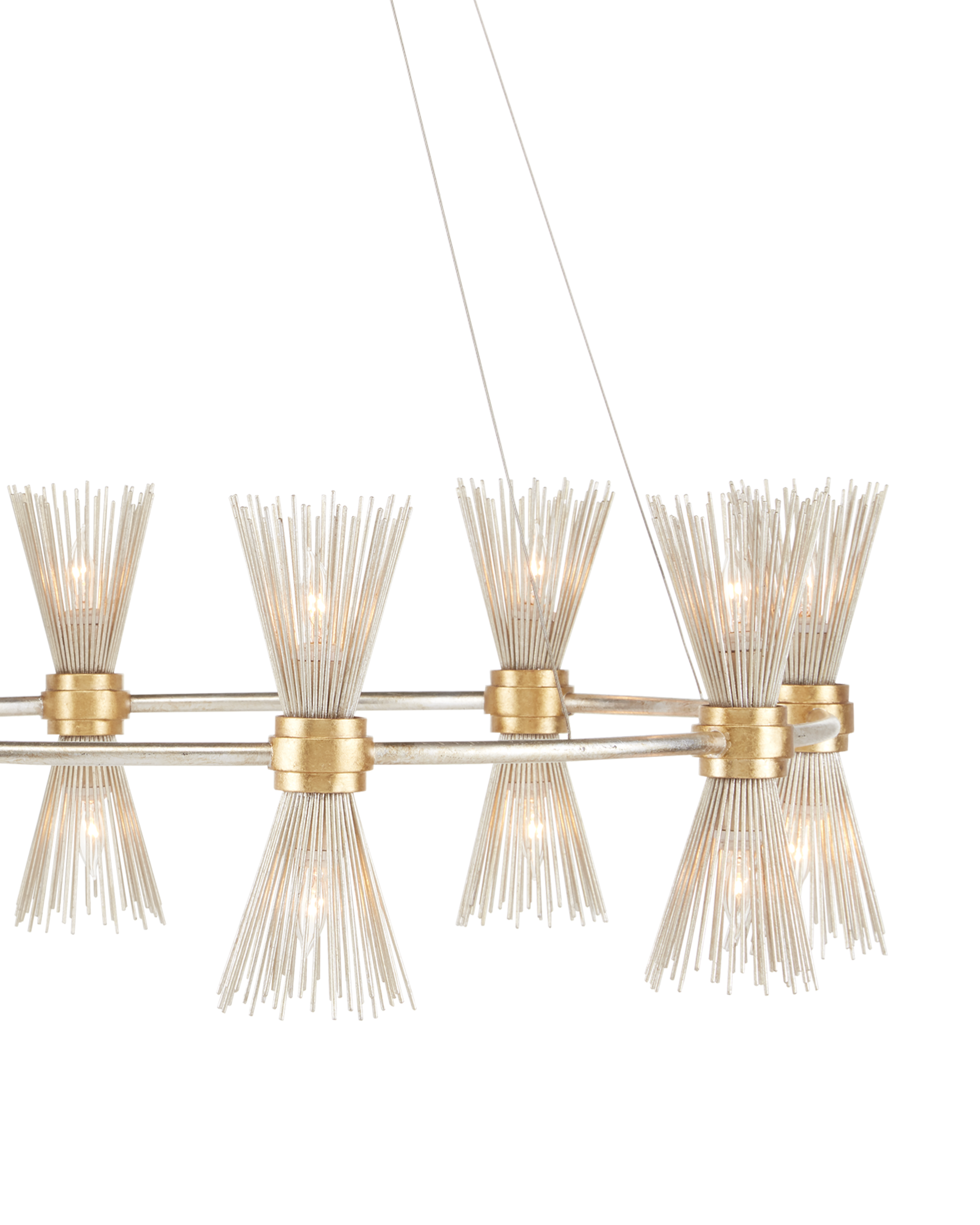 Novatude Gold & Silver Chandelier - Thumbnail 3