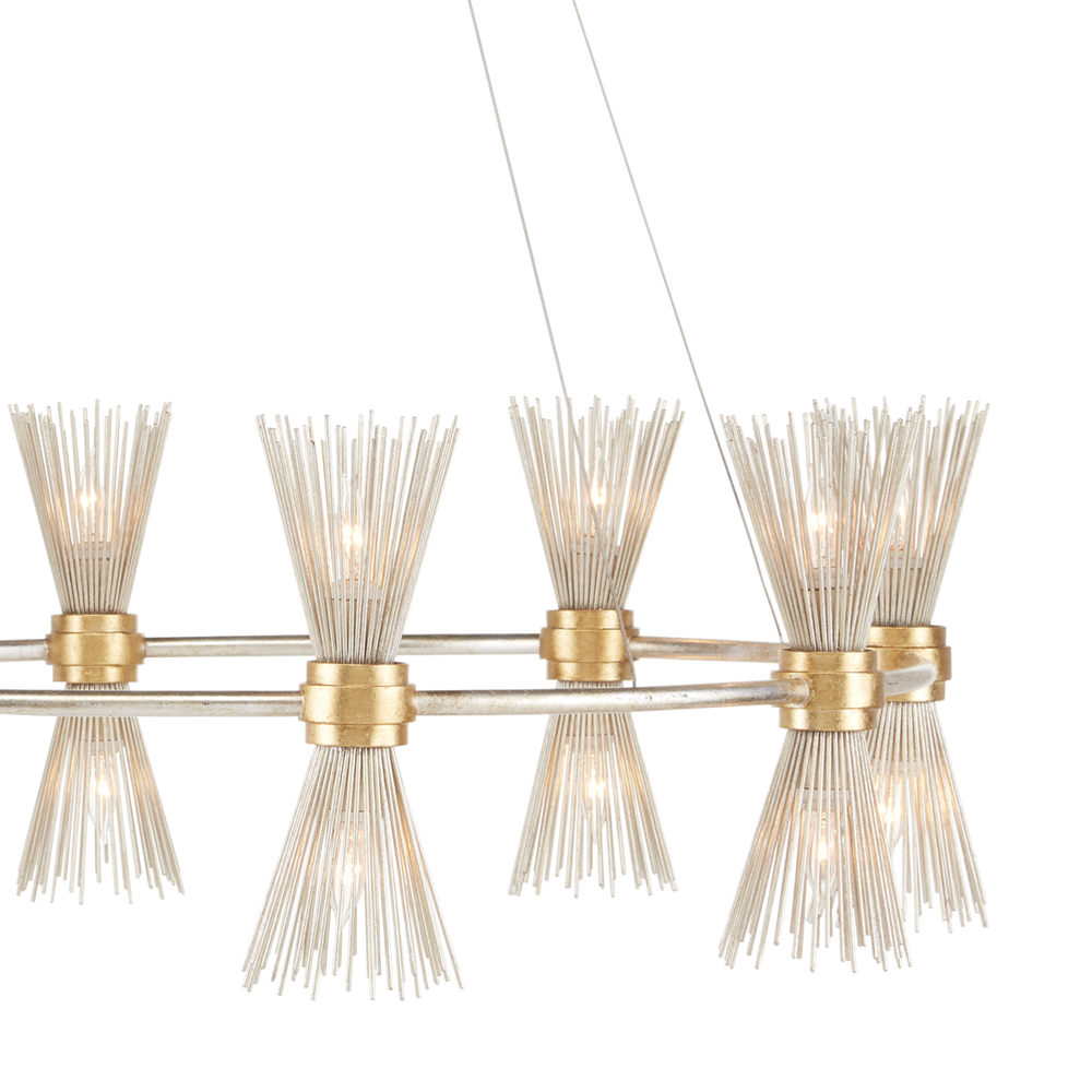Novatude Gold & Silver Chandelier