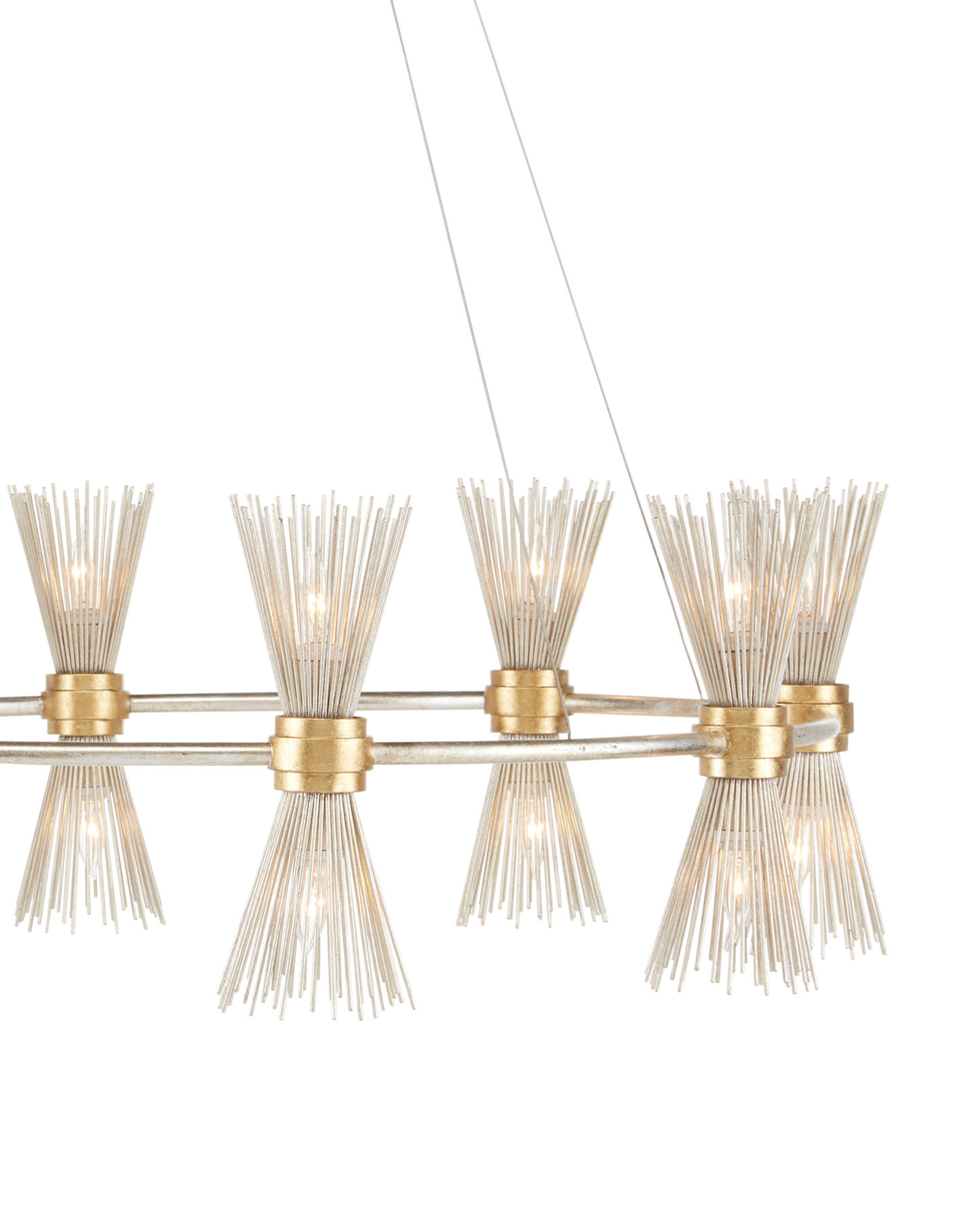 Novatude Gold & Silver Chandelier