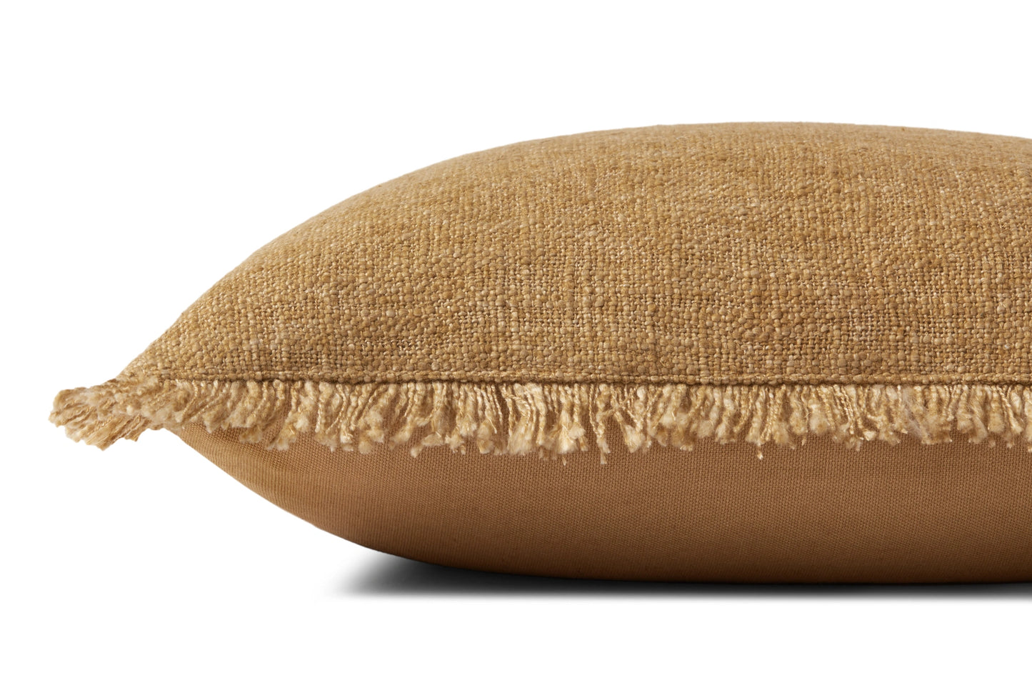 Amber Lewis x Loloi Sable PAL0033 Gold 13'' x 21'' Cover w/Poly Pillow