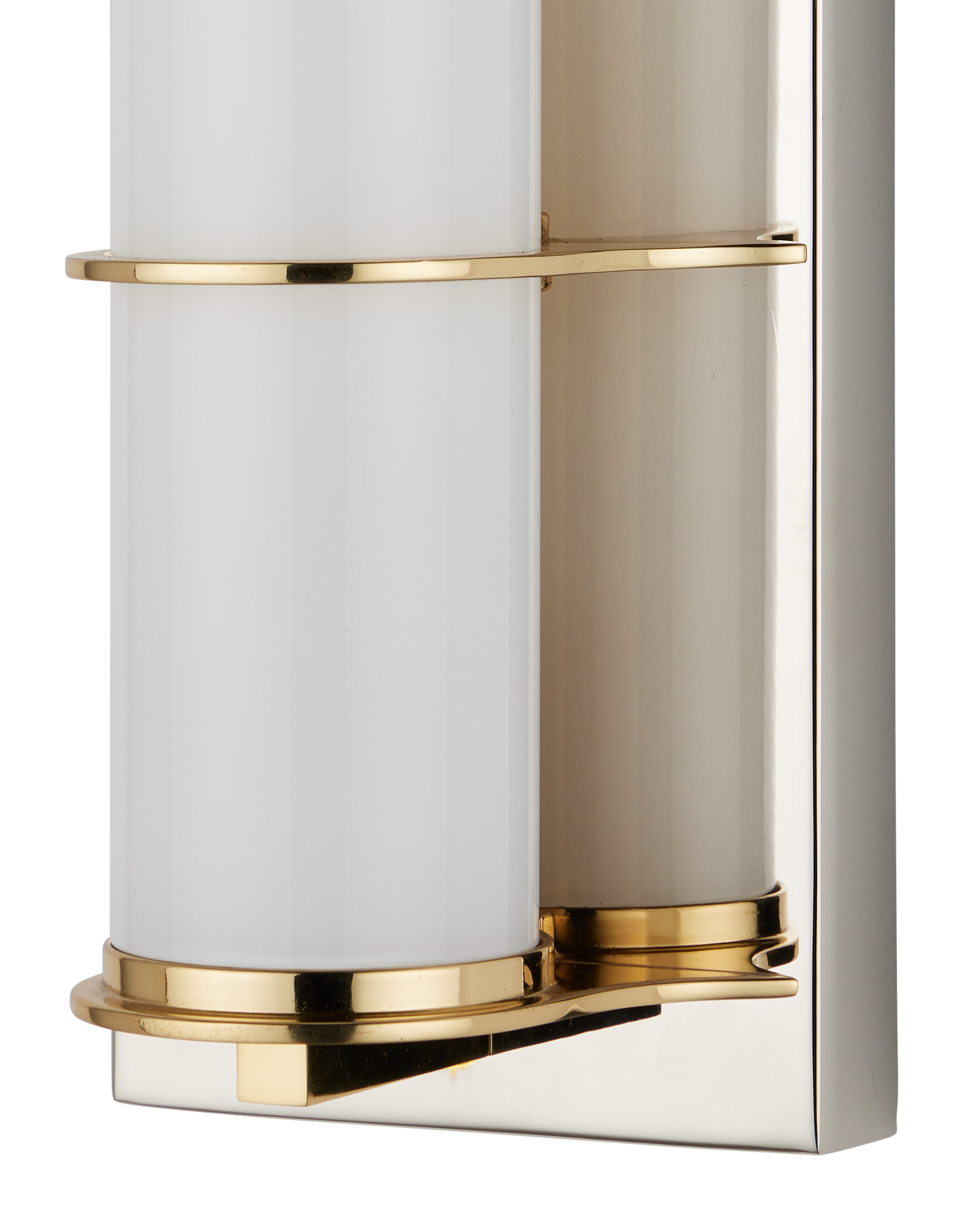 Blaine Nickel Bath Wall Sconce.