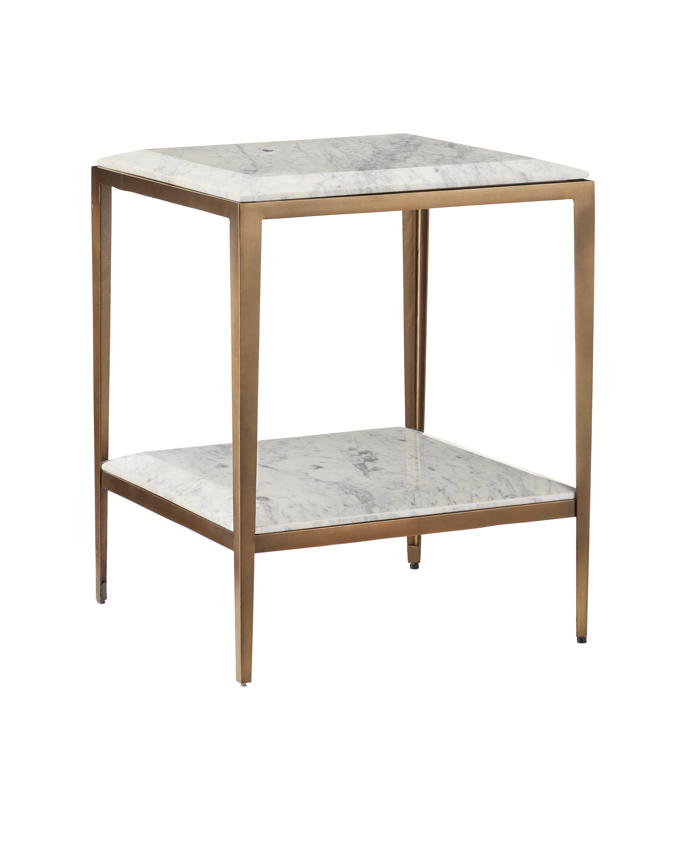 Oblique Marble Side Table - Thumbnail 4