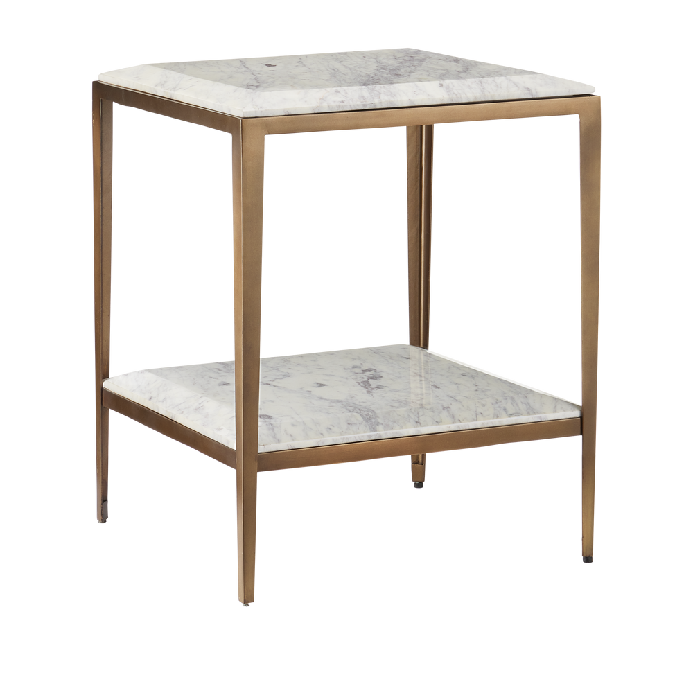 
                      
                        Oblique Marble Side Table
                      
                    
