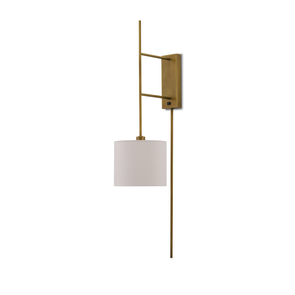 
                      
                        Savill Brass Wall Sconce.
                      
                    