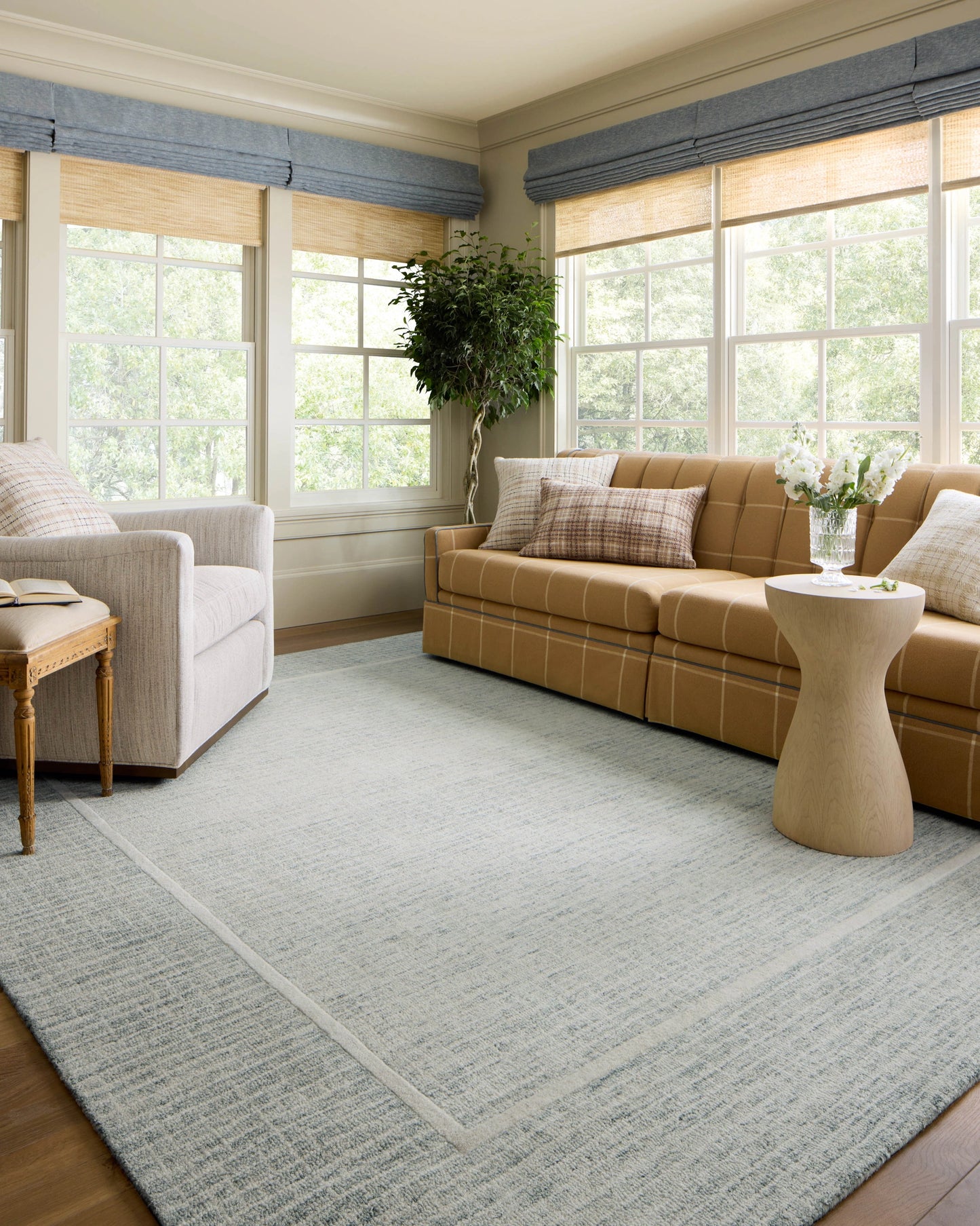Chris Loves Julia x Loloi Briggs Mist / Ivory 8'-6" x 11'-6" Area Rug