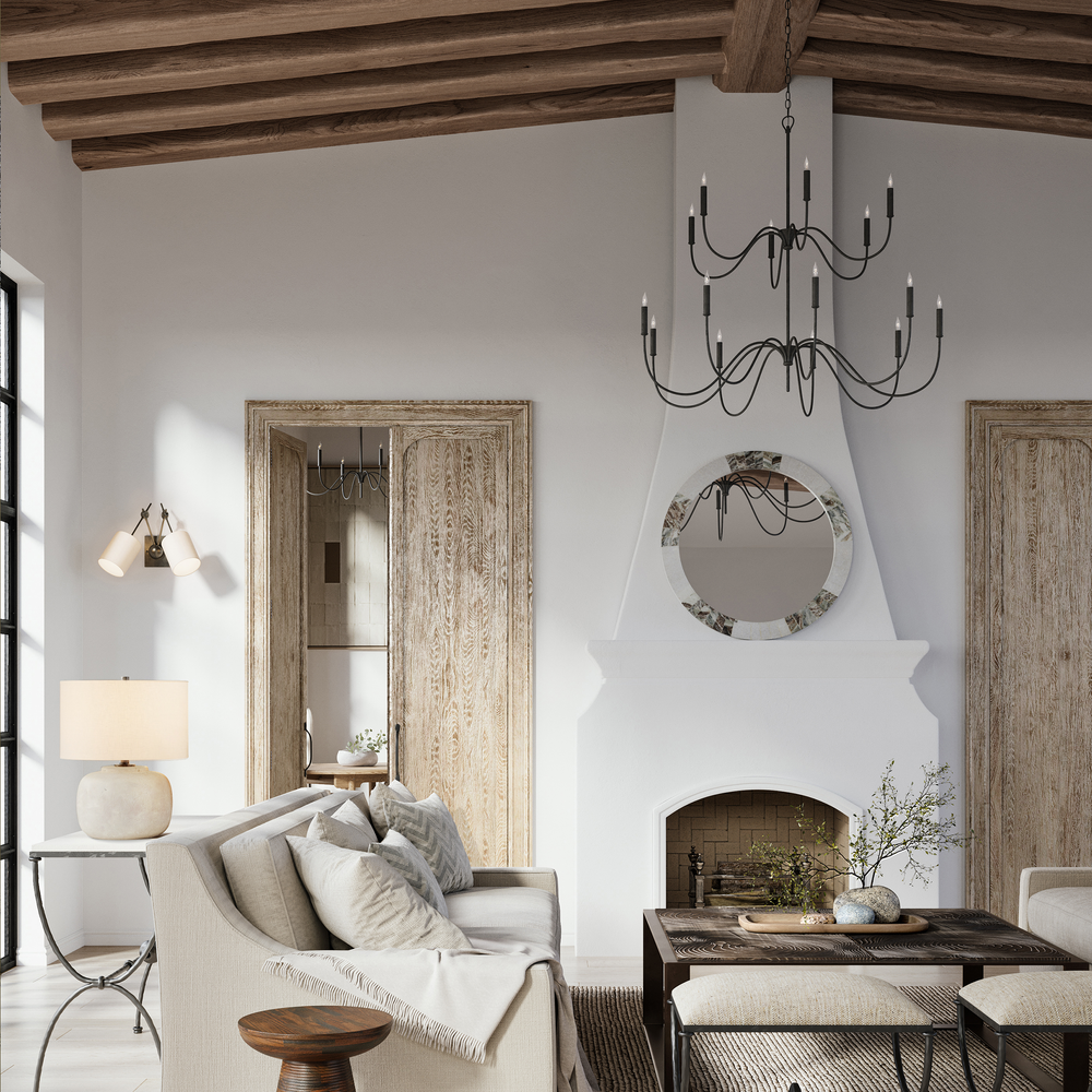 
                      
                        Tirrell Medium Black Chandelier.
                      
                    