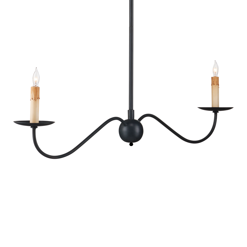 
                      
                        Saxon Black Linear Chandelier
                      
                    