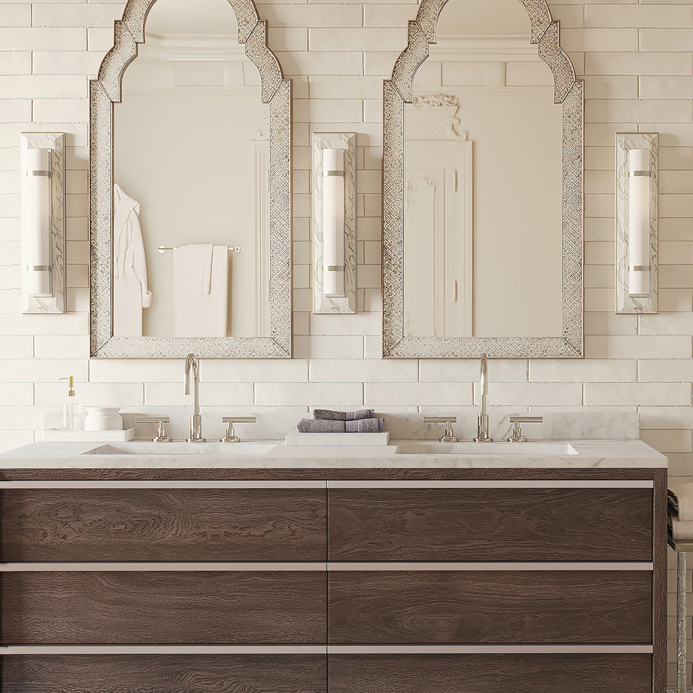 
                      
                        Bruneau Nickel Wall Sconce
                      
                    