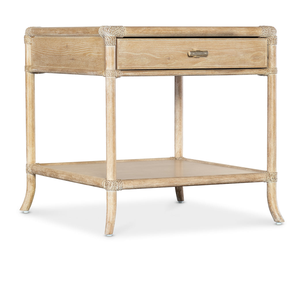 Retreat Pole Rattan End Table - Dune