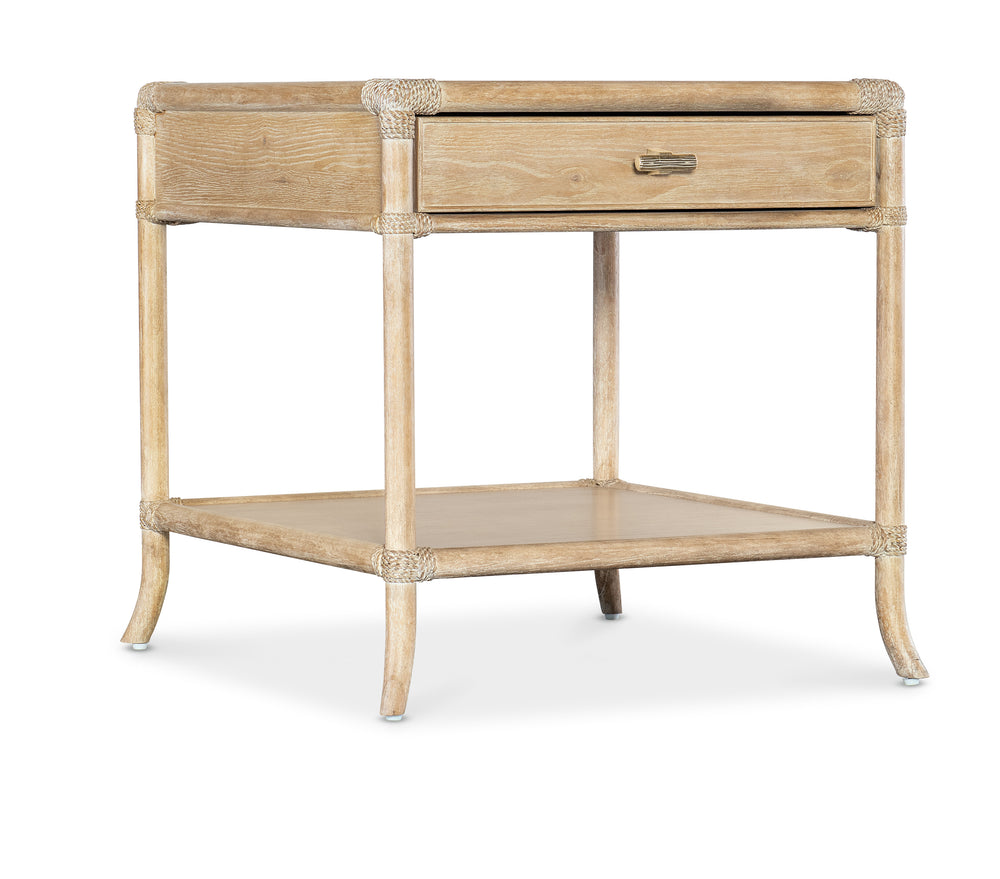 Retreat Pole Rattan End Table - Dune