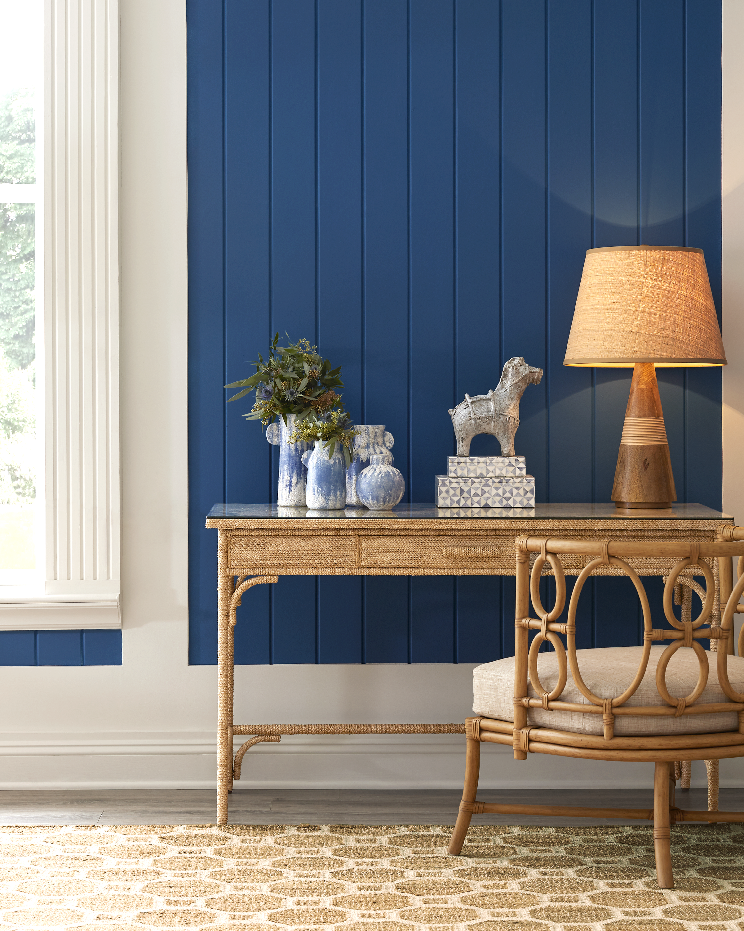 Paros Blue Vase Set of 4 - Thumbnail 3