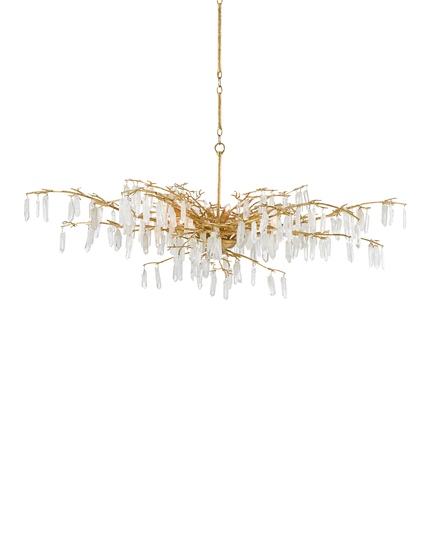 Forest Dawn Gold Chandelier.