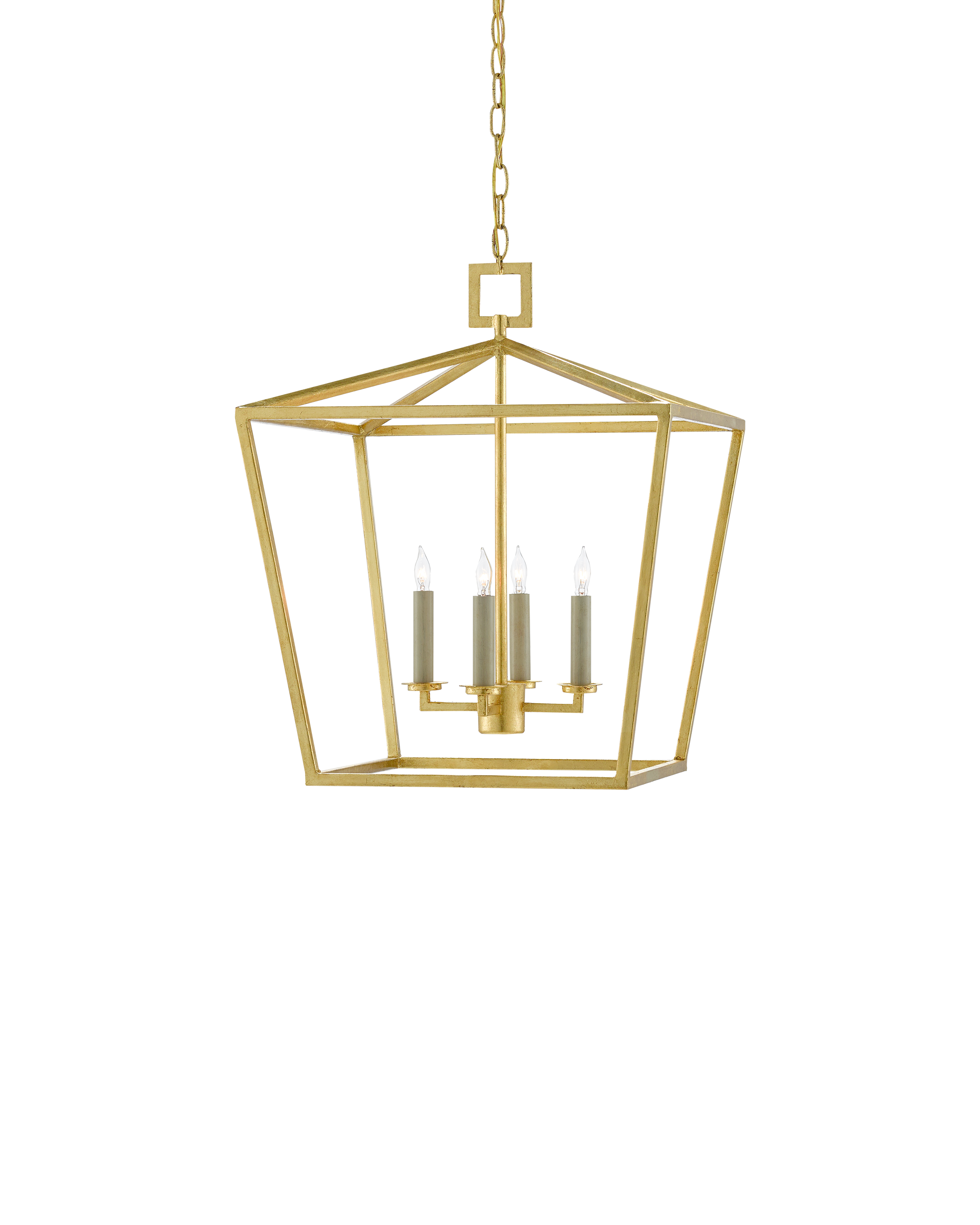 Denison Medium Gold Lantern - Thumbnail 2