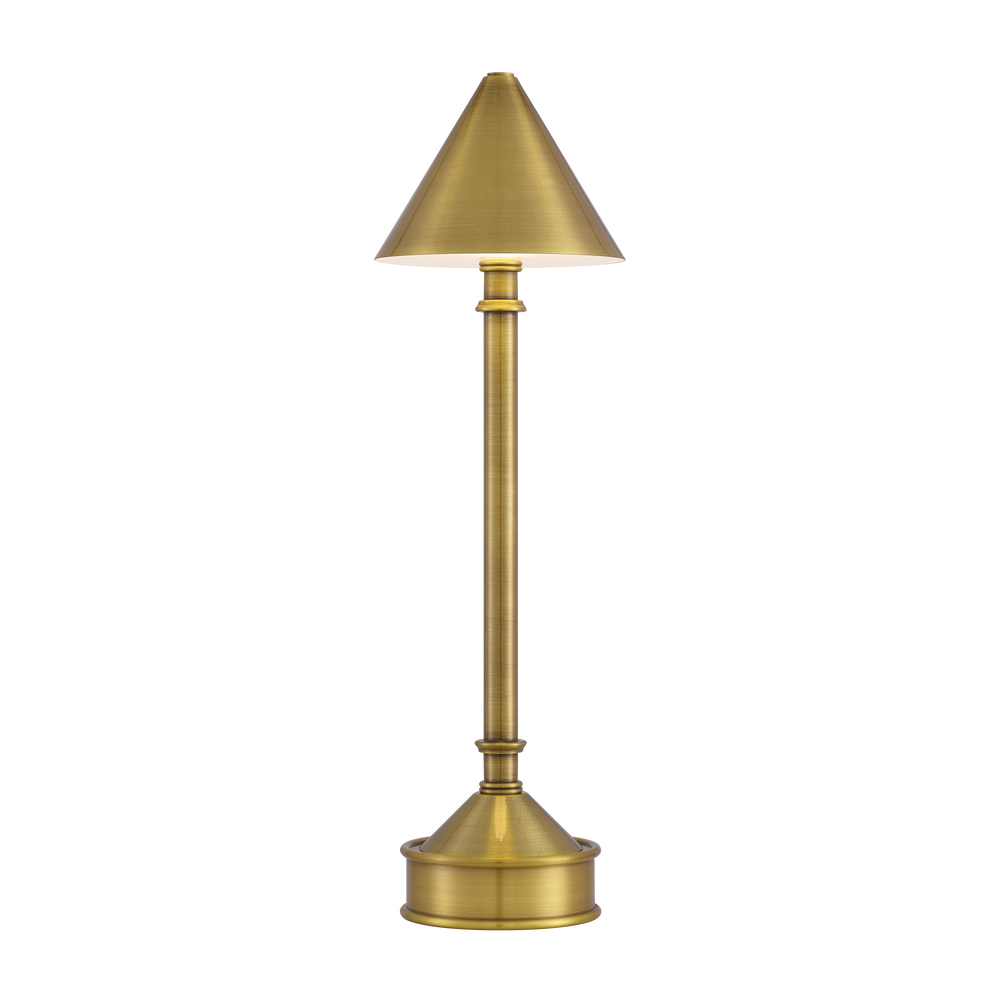 Traipse Brass Cordless Table Lamp