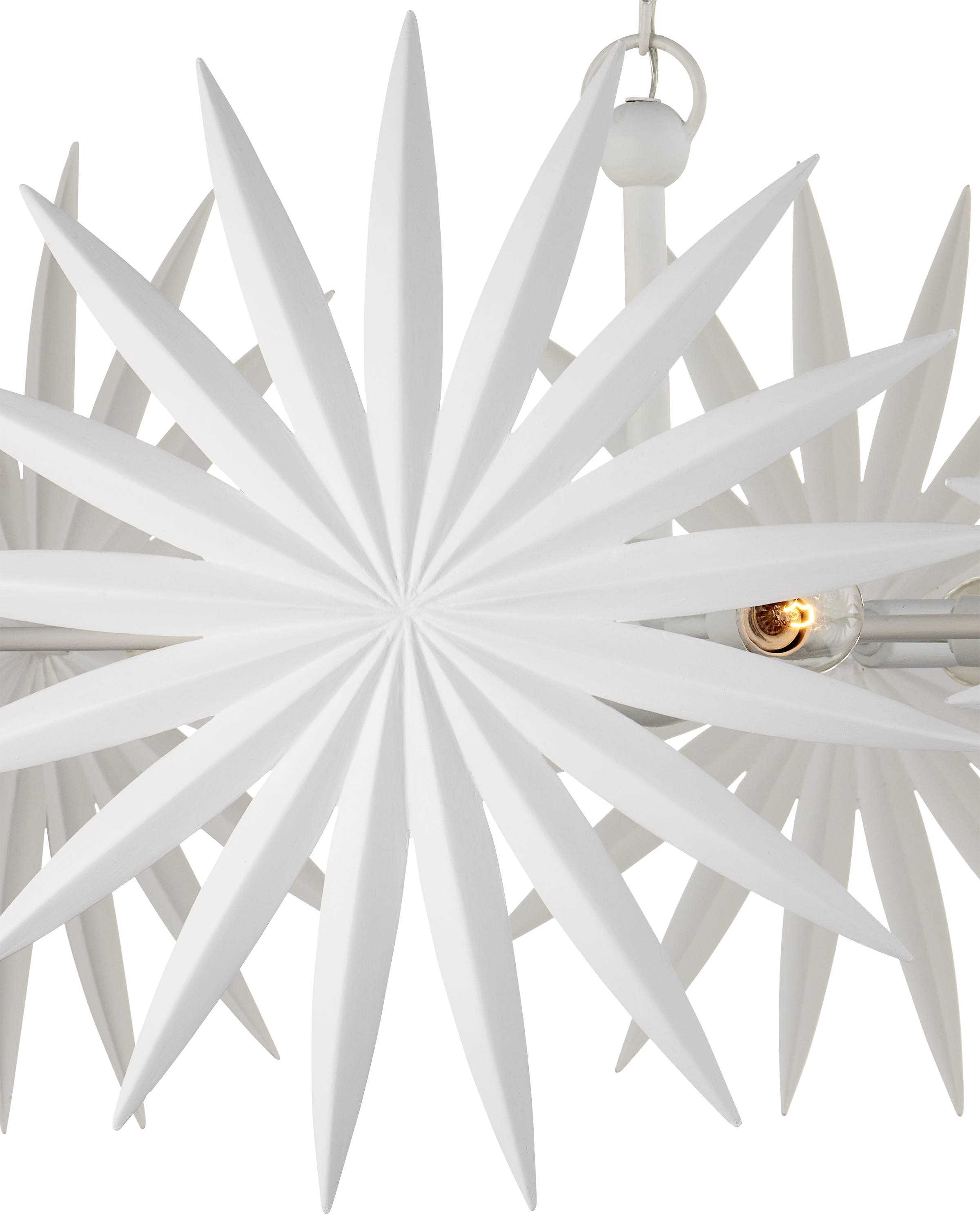 Bismarkia Small White Chandelier - Thumbnail 5