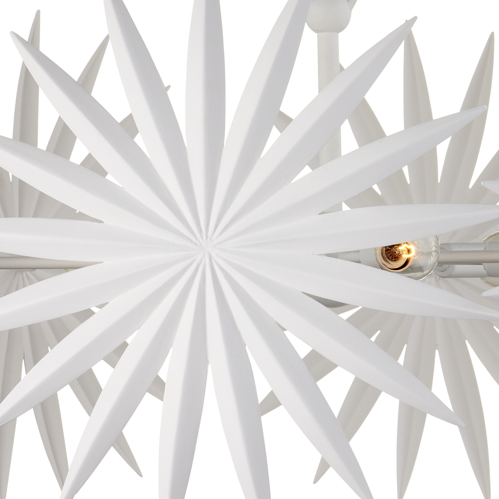 Bismarkia Small White Chandelier