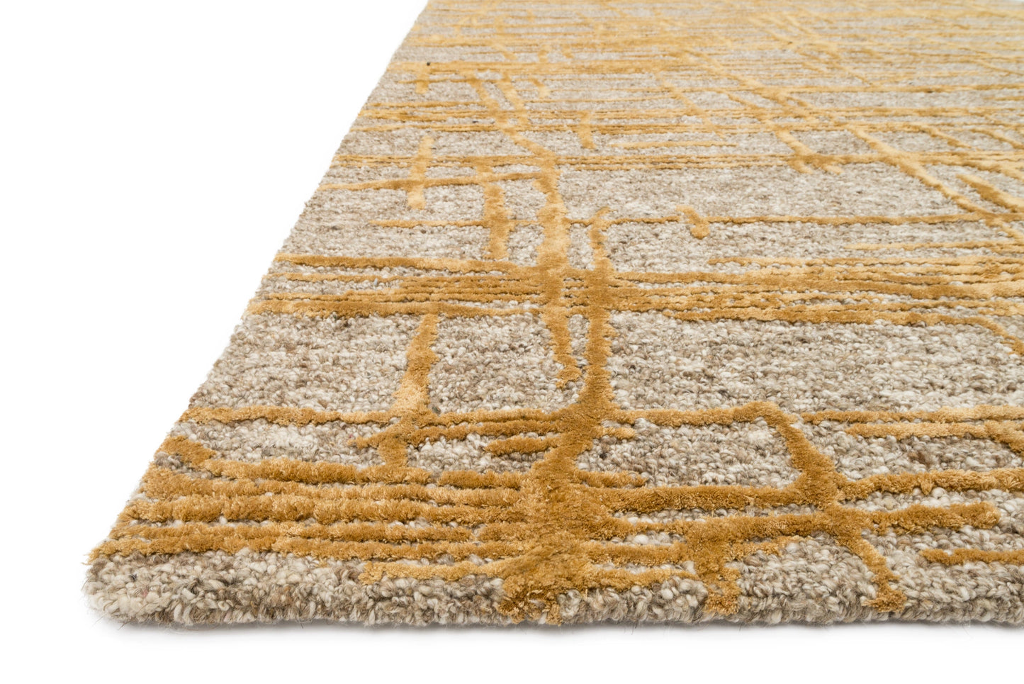 Loloi Juneau Natural / Gold 3'-6" x 5'-6" Accent Rug