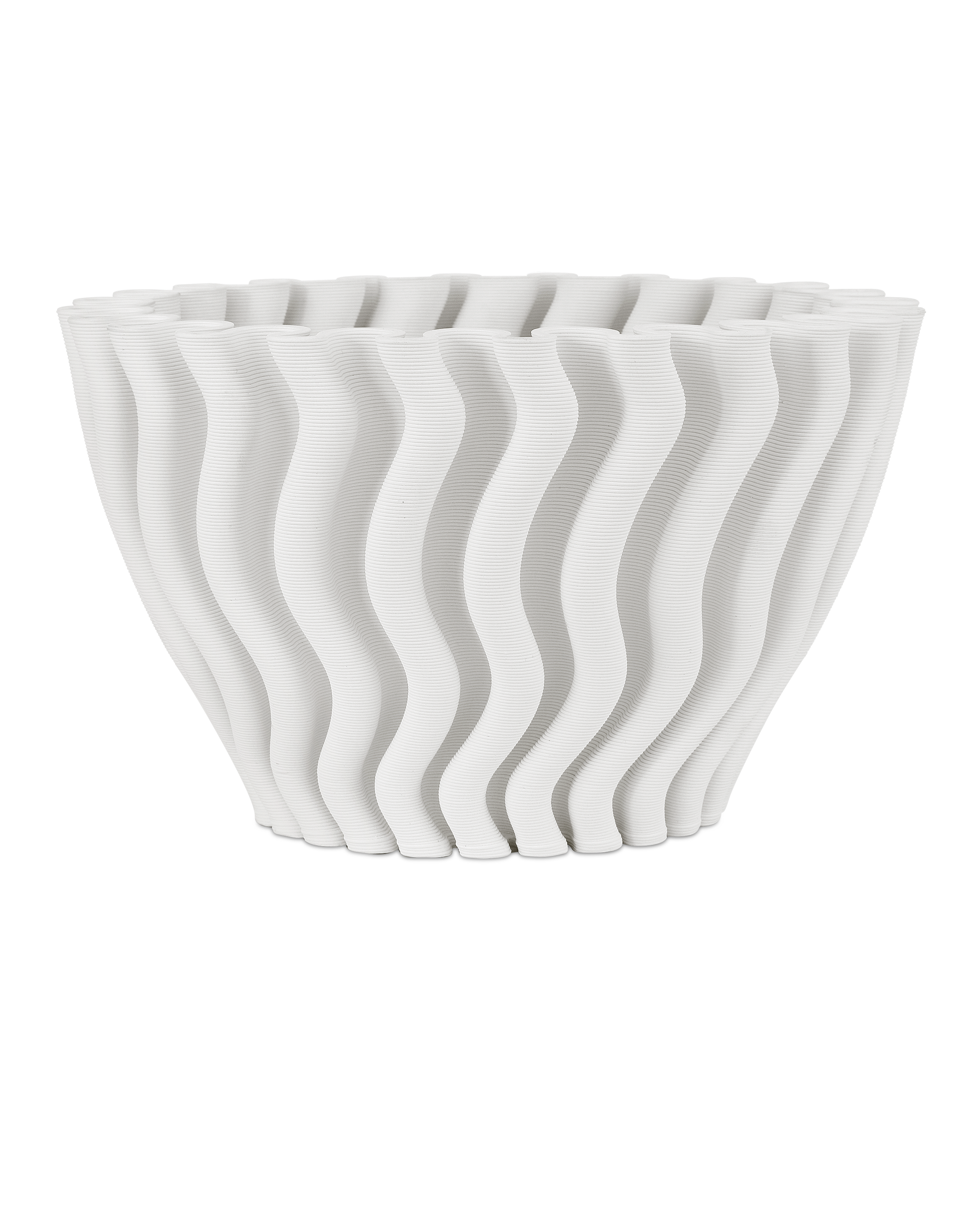 Ripple White Vase – Outrageous Interiors and Design