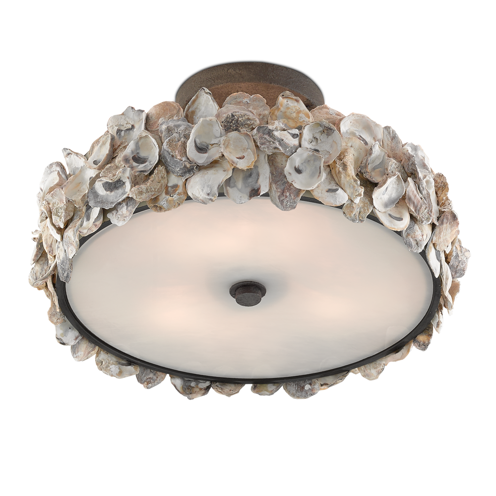 
                      
                        Oyster Shell Semi-Flush Mount
                      
                    