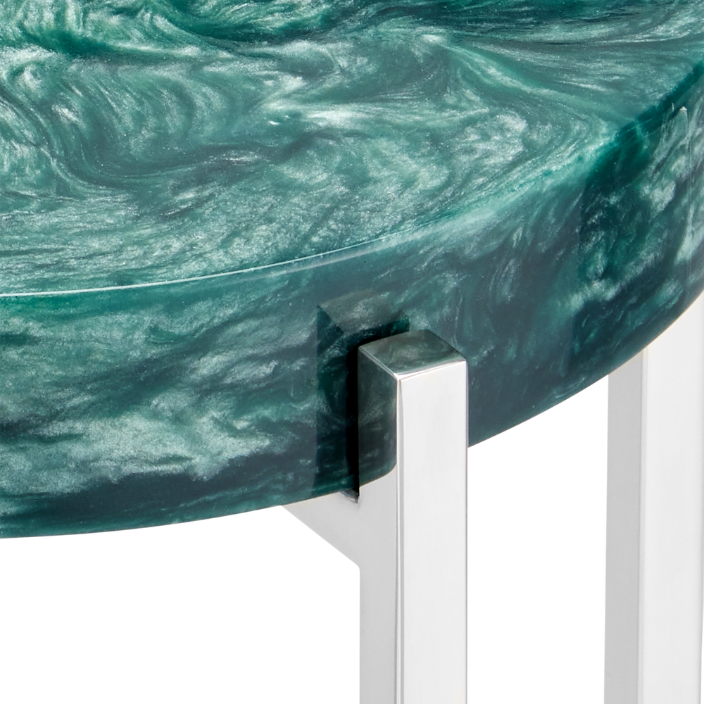 Rina Teal Drinks Table