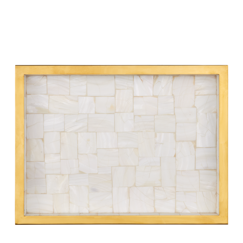
                      
                        Casey Mother of Pearl Tray Set of 2.
                      
                    