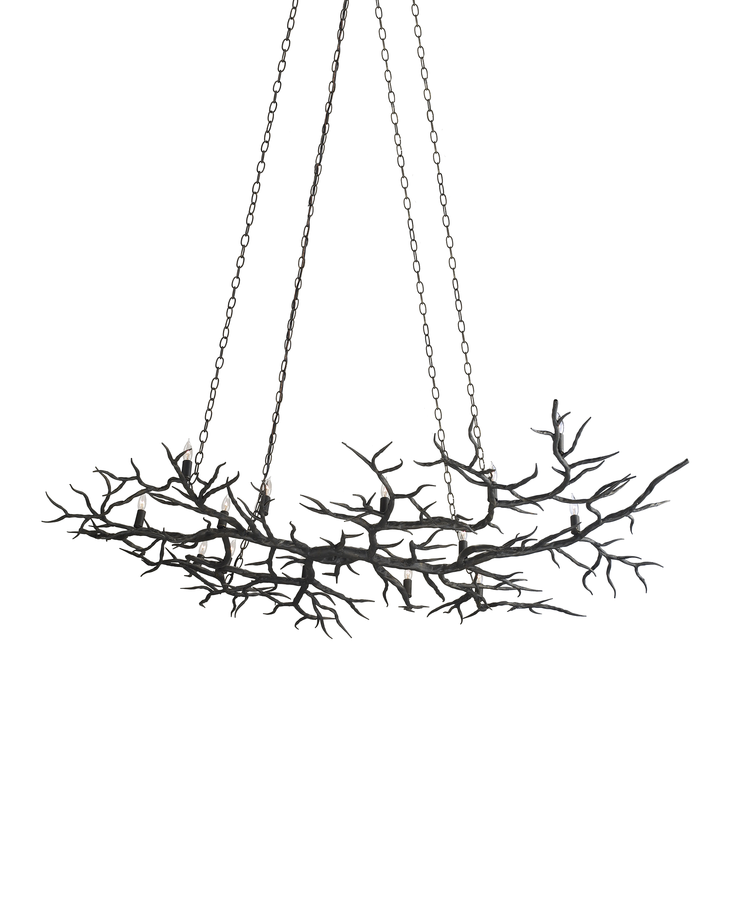 Currey & Company Rainforest Chandelier - Thumbnail 4