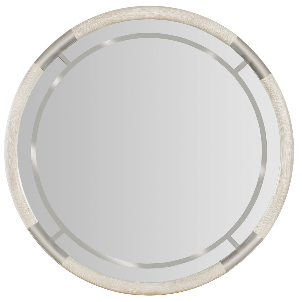 Modern Mood Round Mirror - Diamond Finish.