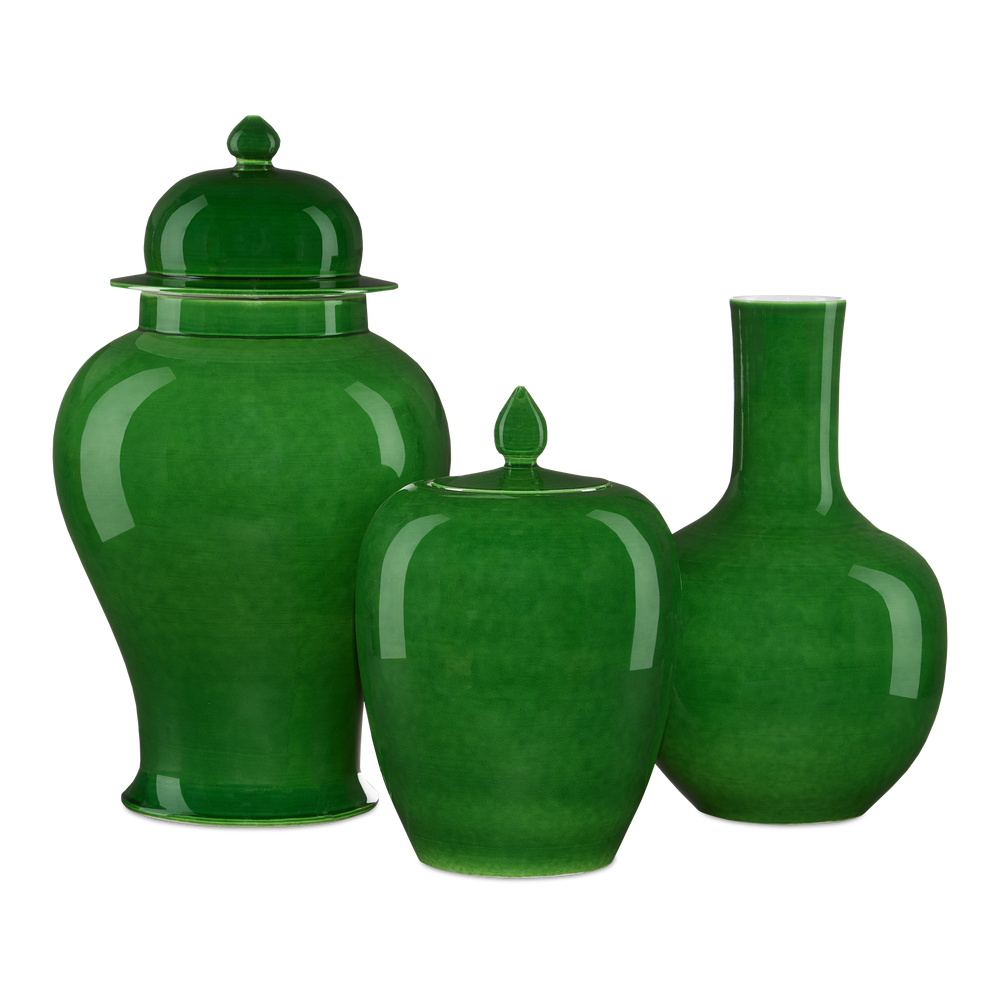 
                      
                        Imperial Green Large Temple Jar.
                      
                    