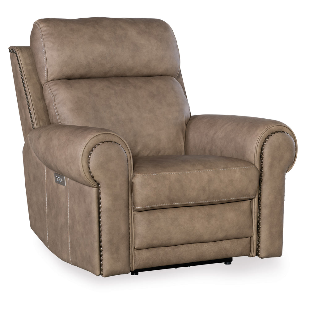 Duncan Power Recliner with Power Headrest & Lumbar - Kalahari Camel