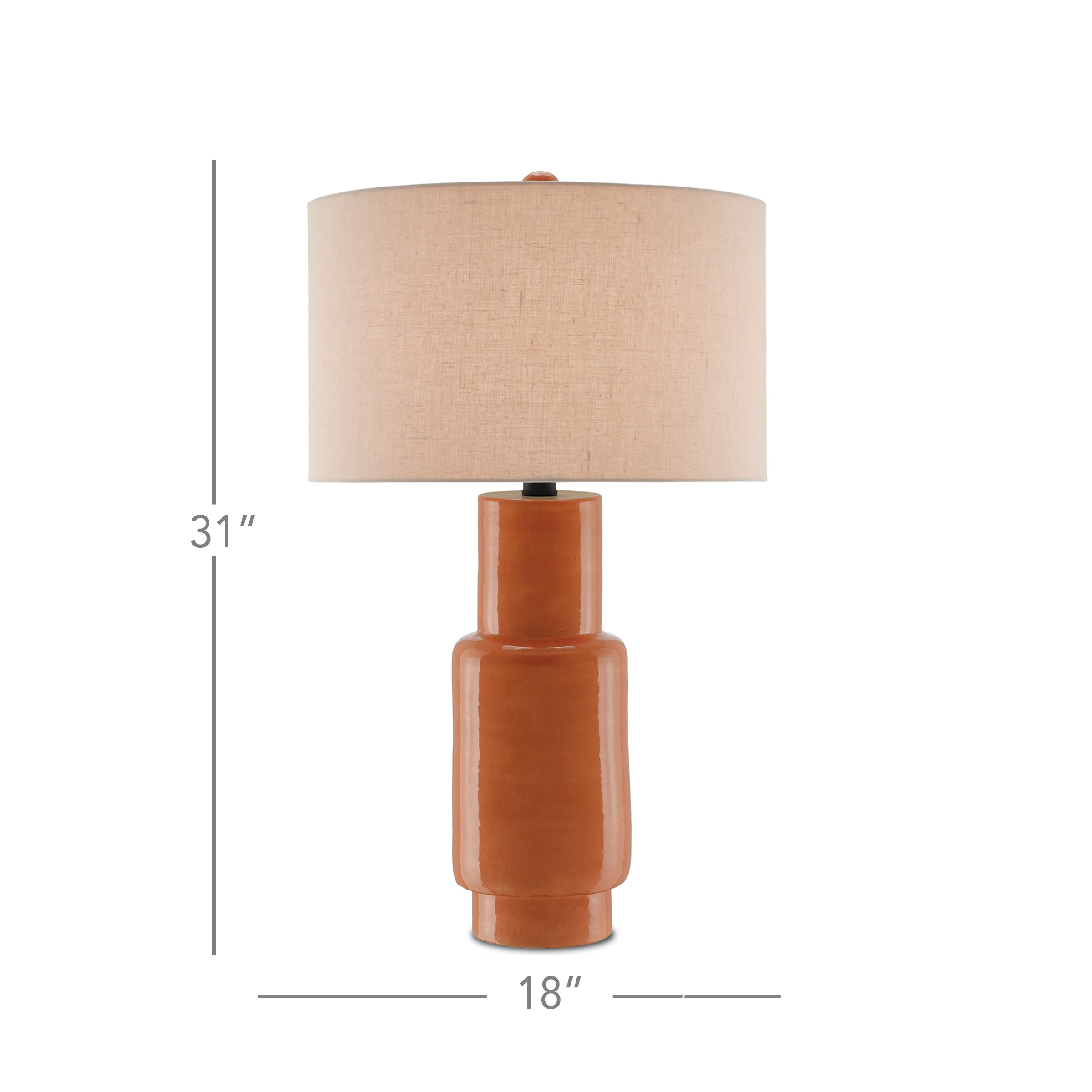 Janeen Orange Table Lamp - Thumbnail 3