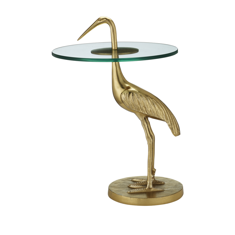 
                      
                        Crane Brass Accent Table.
                      
                    