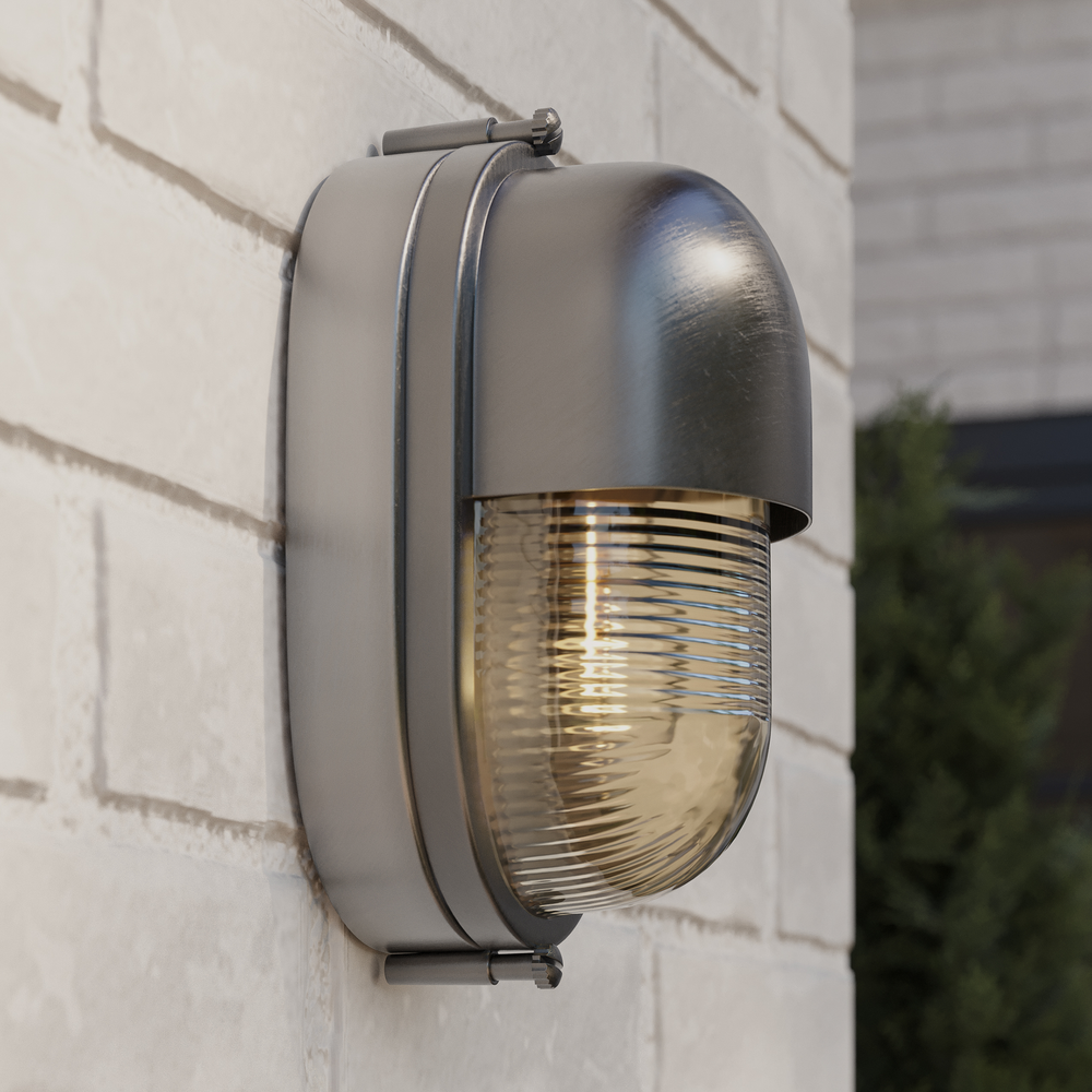 
                      
                        Maritime Silver Outdoor Wall Sconce
                      
                    