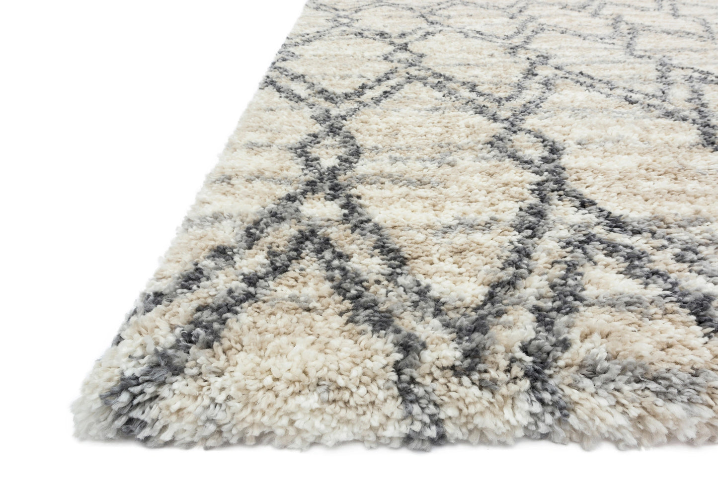 Loloi Quincy Sand / Graphite 2'-3" x 4'-0" Accent Rug